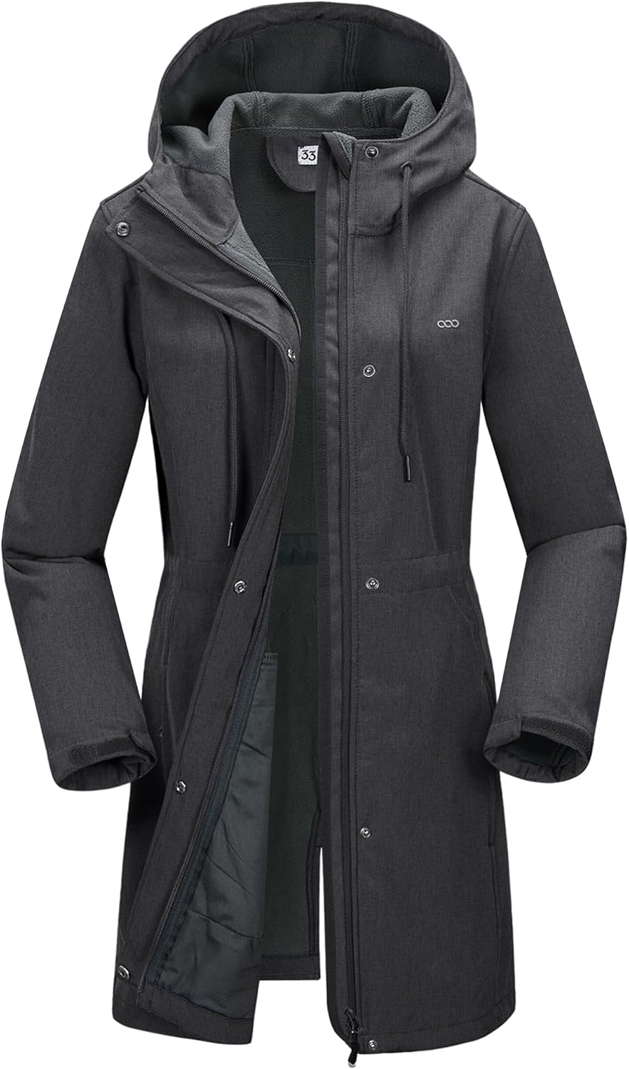 33,000ft Women's Softshell Jacket, Special Functional Jacket with Hood, Waterpro...