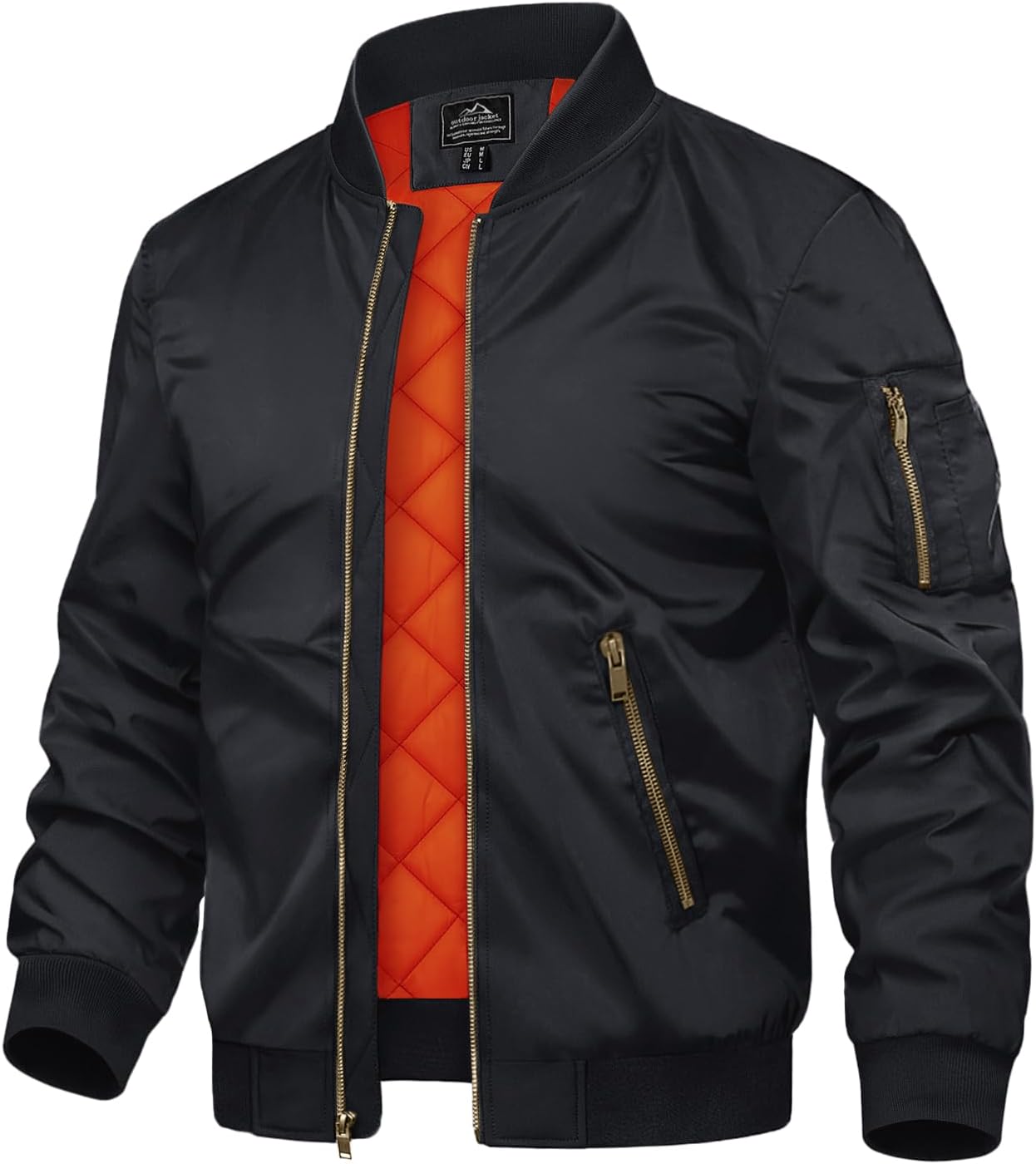 TACVASEN Men's Jackets-Bomber Jacket Fall Winter Warm Windbreaker Full Zip Casua...