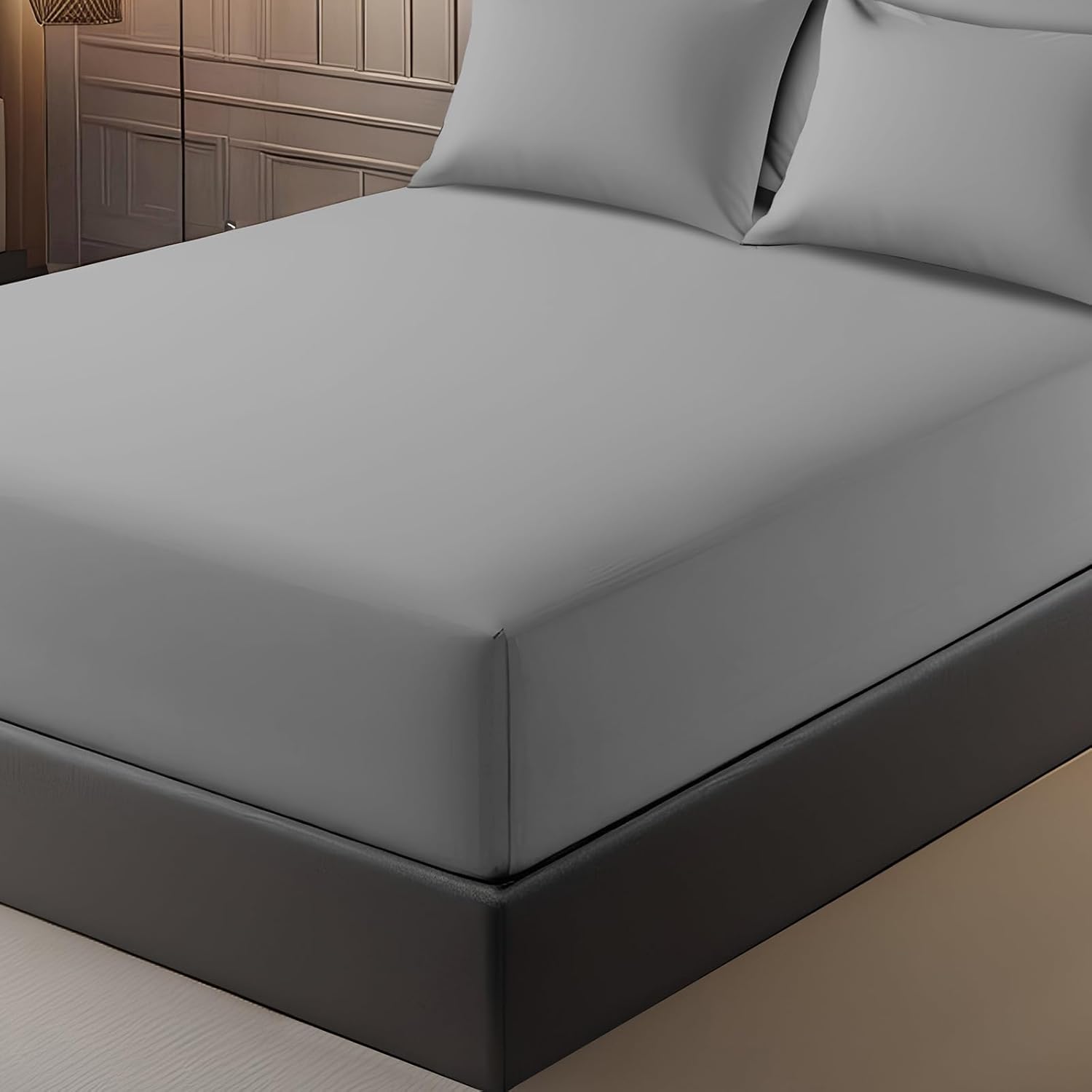 Pamposh King Size Fitted Sheets, Special King Size Sheets with Extra Deep Pocket...