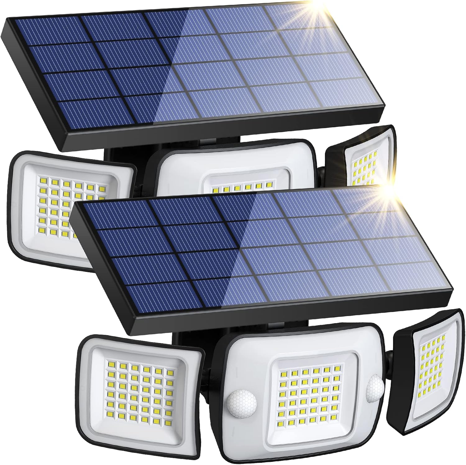 intelamp Outdoor Solar Light, Solar Security Lights Outdoor Motion Sensor 6000mA...