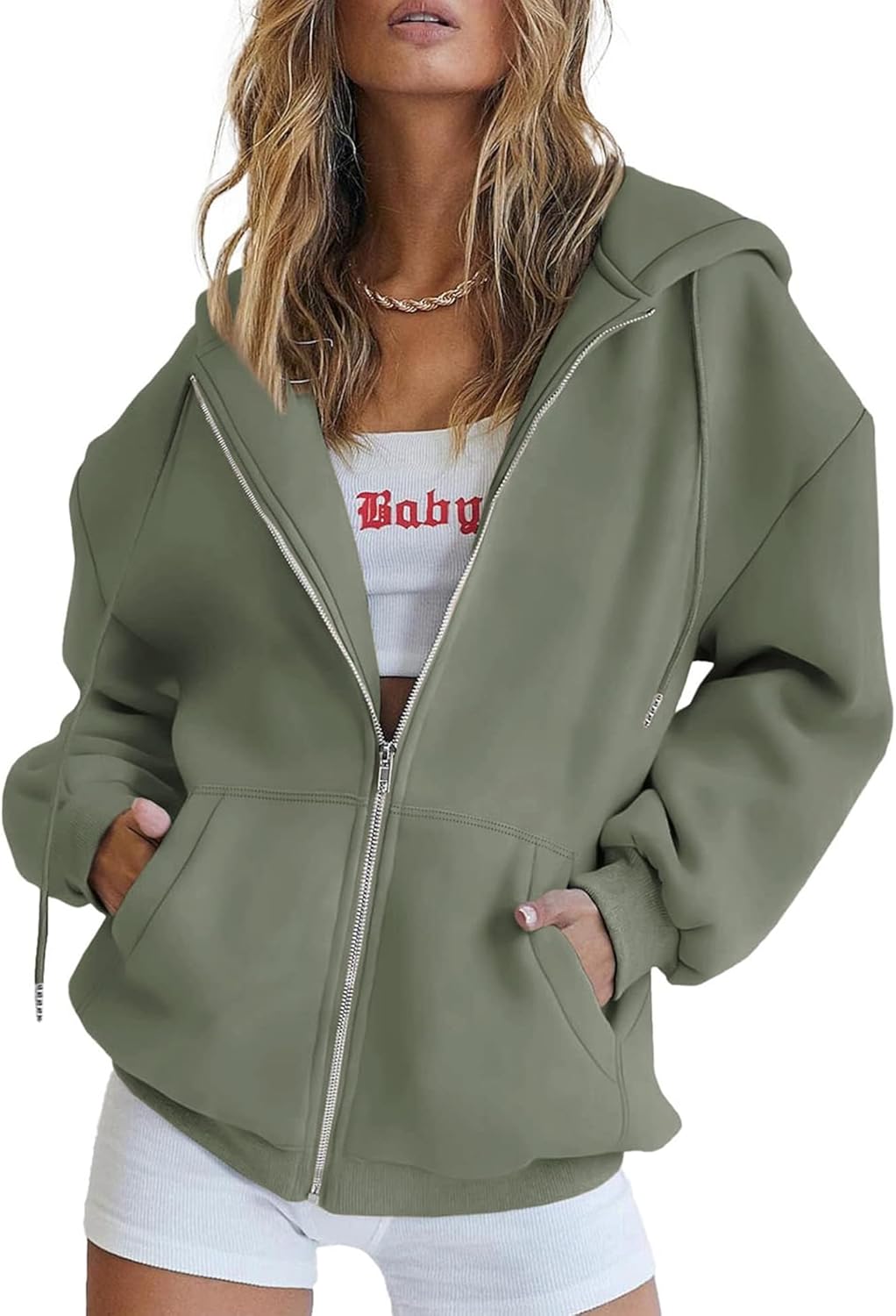 PRETTYGARDEN Women's 2025 Y2K Hoodie, Special Zip Up Sweatshirt for Casual Wear,...