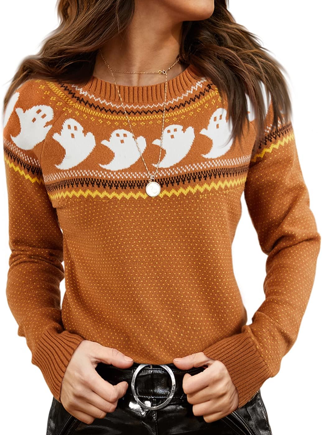 Stylish Langwyqu Women's Sweater, High-Quality Turtleneck Knitwear, Special Long...