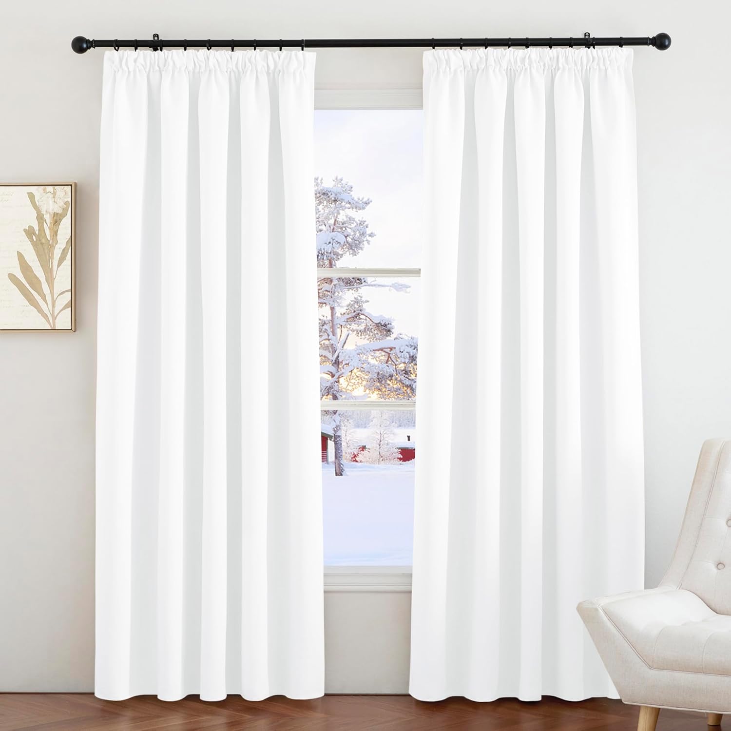 Superior PONY DANCE Thermal Insulated Blackout Curtains, Special Pencil Pleat Cu...