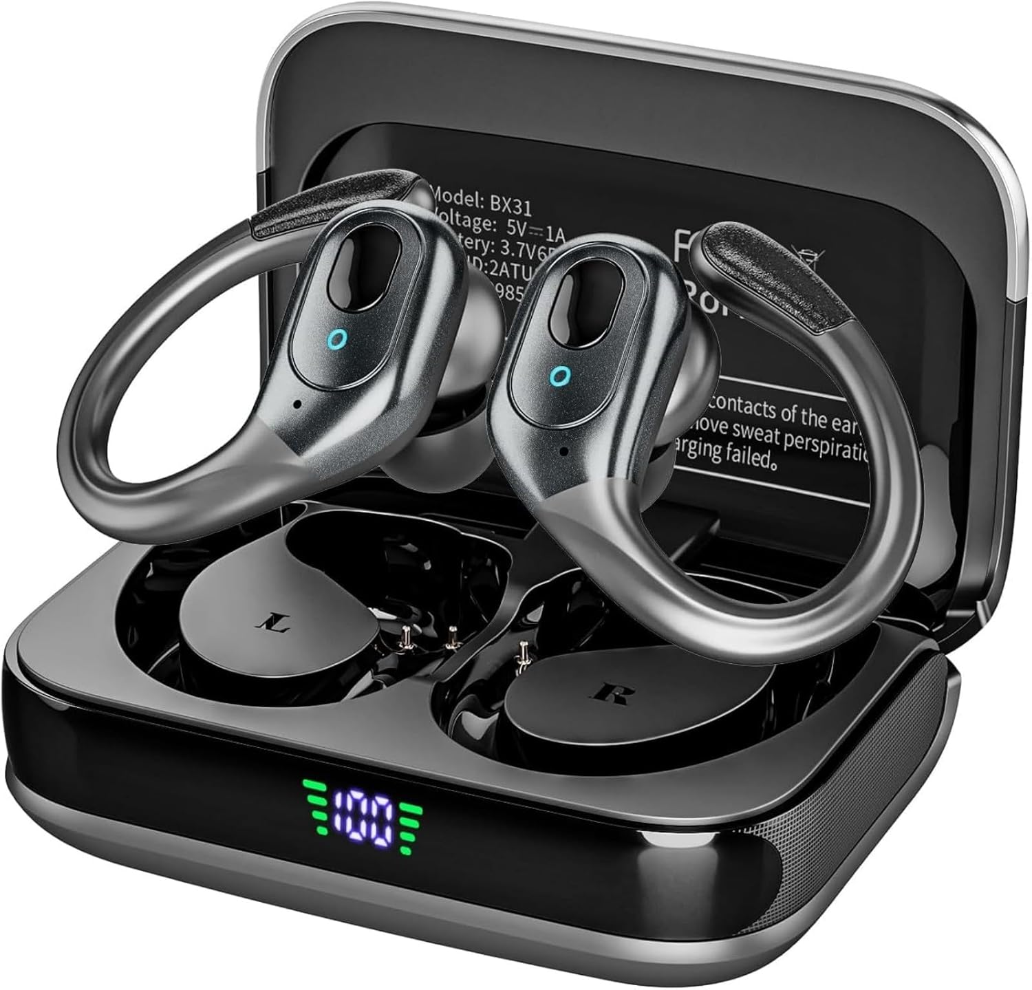 Wireless Earbuds Bluetooth 5.4 Headphones, Noise Canceling Ear Buds with 75hr Pl...