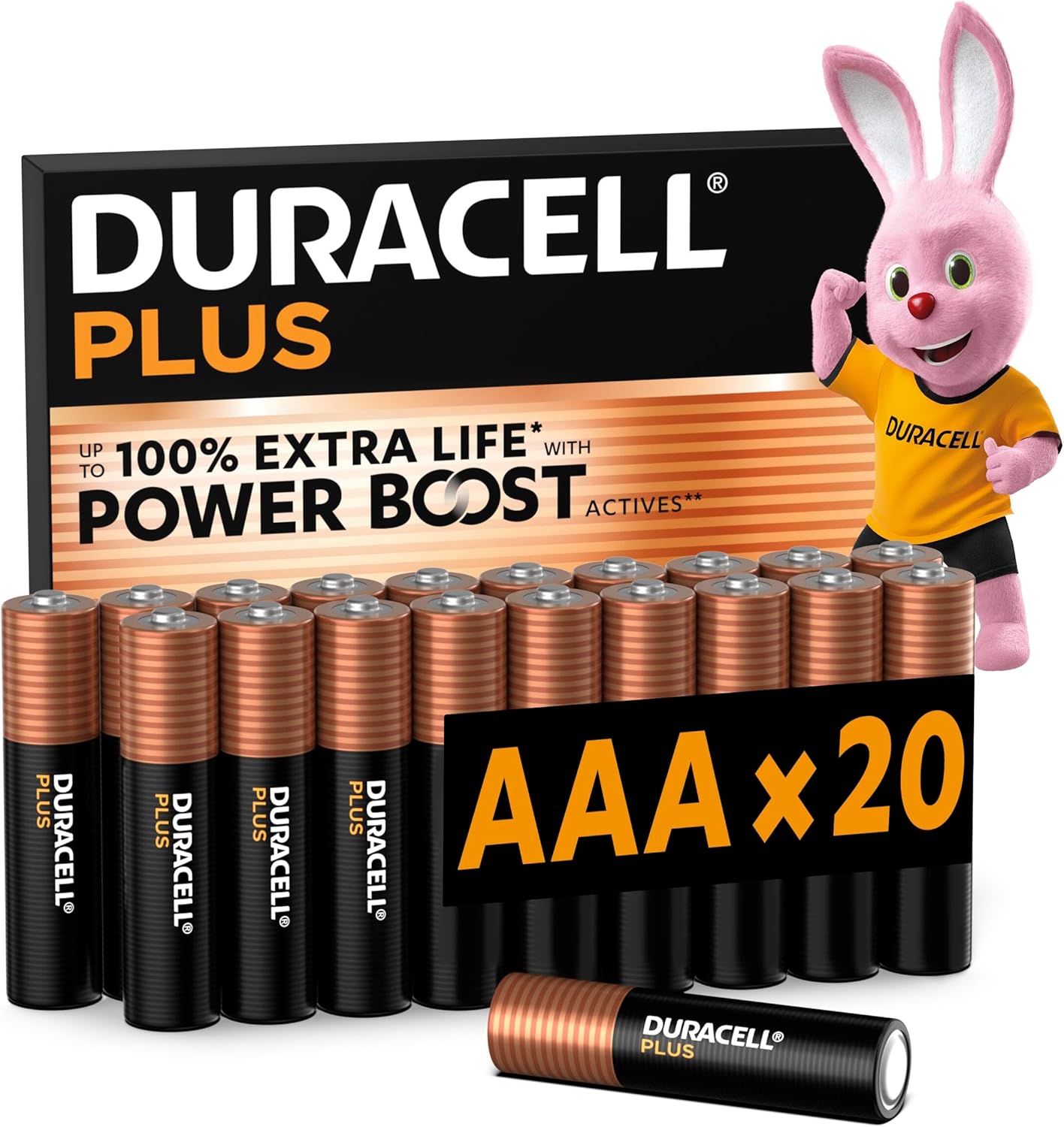 DURACELL Plus AAA Batteries, Special Alkaline Batteries with 1.5V Power, Innovat...