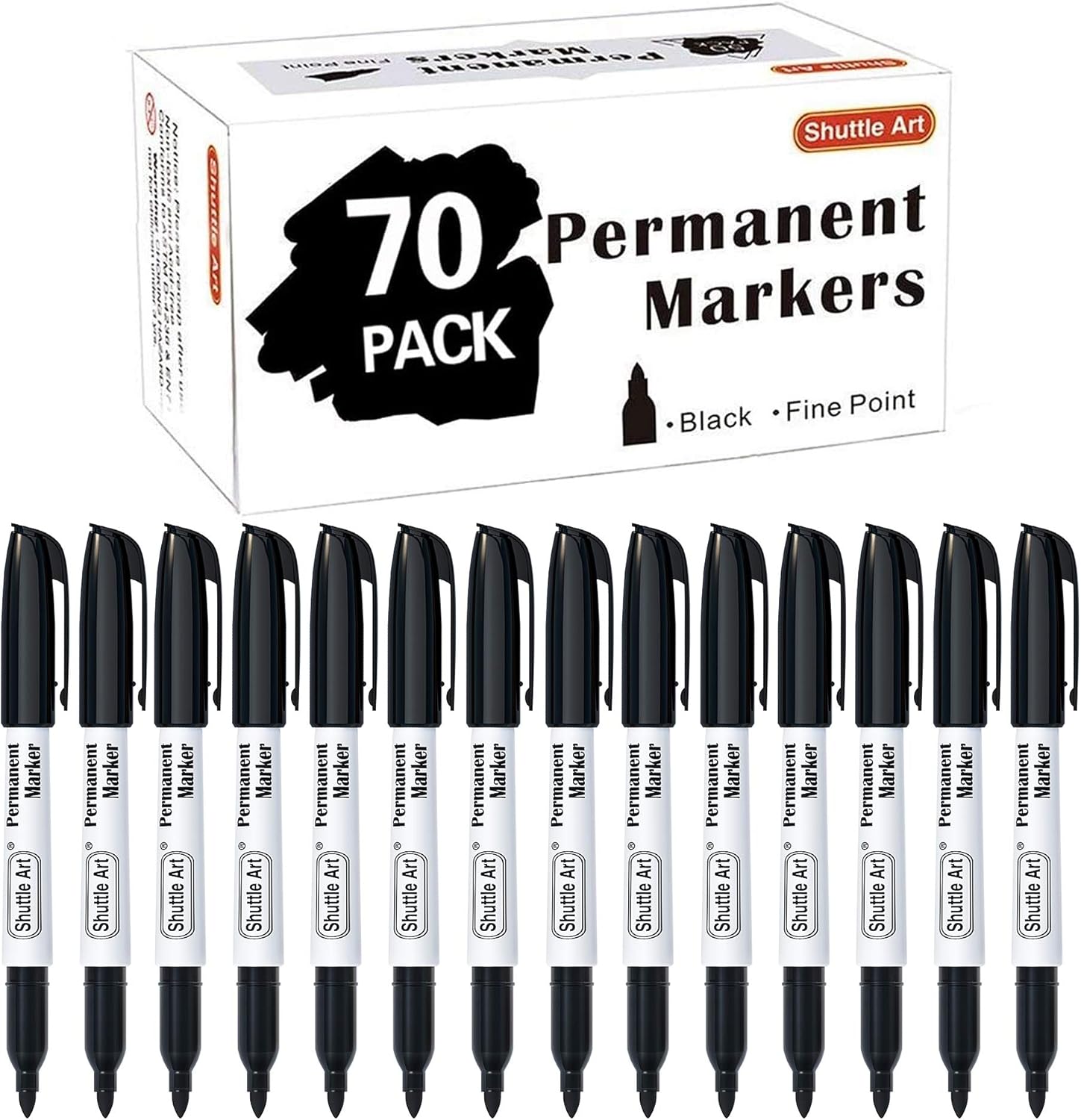 Shuttle Art Permanent Markers, Reliable Marker Pens for Plastic, Innovative Fine...