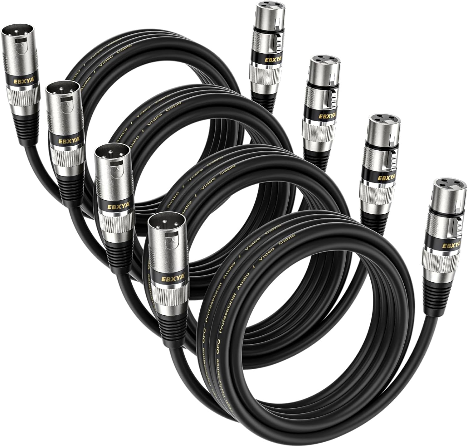 Premium EBXYA XLR Cable, High-Quality Microphone Cables for PA System, Durable B...