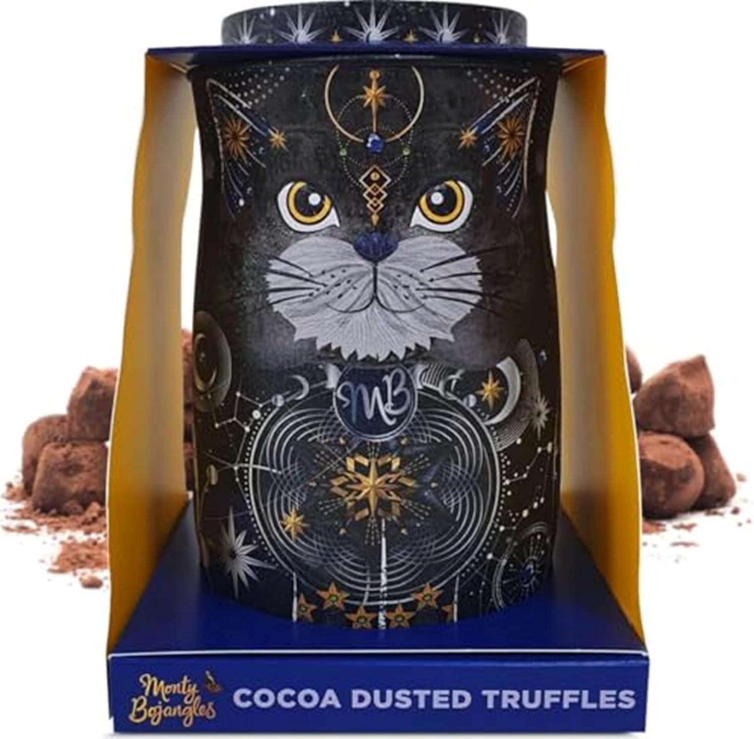 Unique Monty Bojangles Cosmic Blink Chocolate Truffles, Exclusive Cocoa Dusted C...