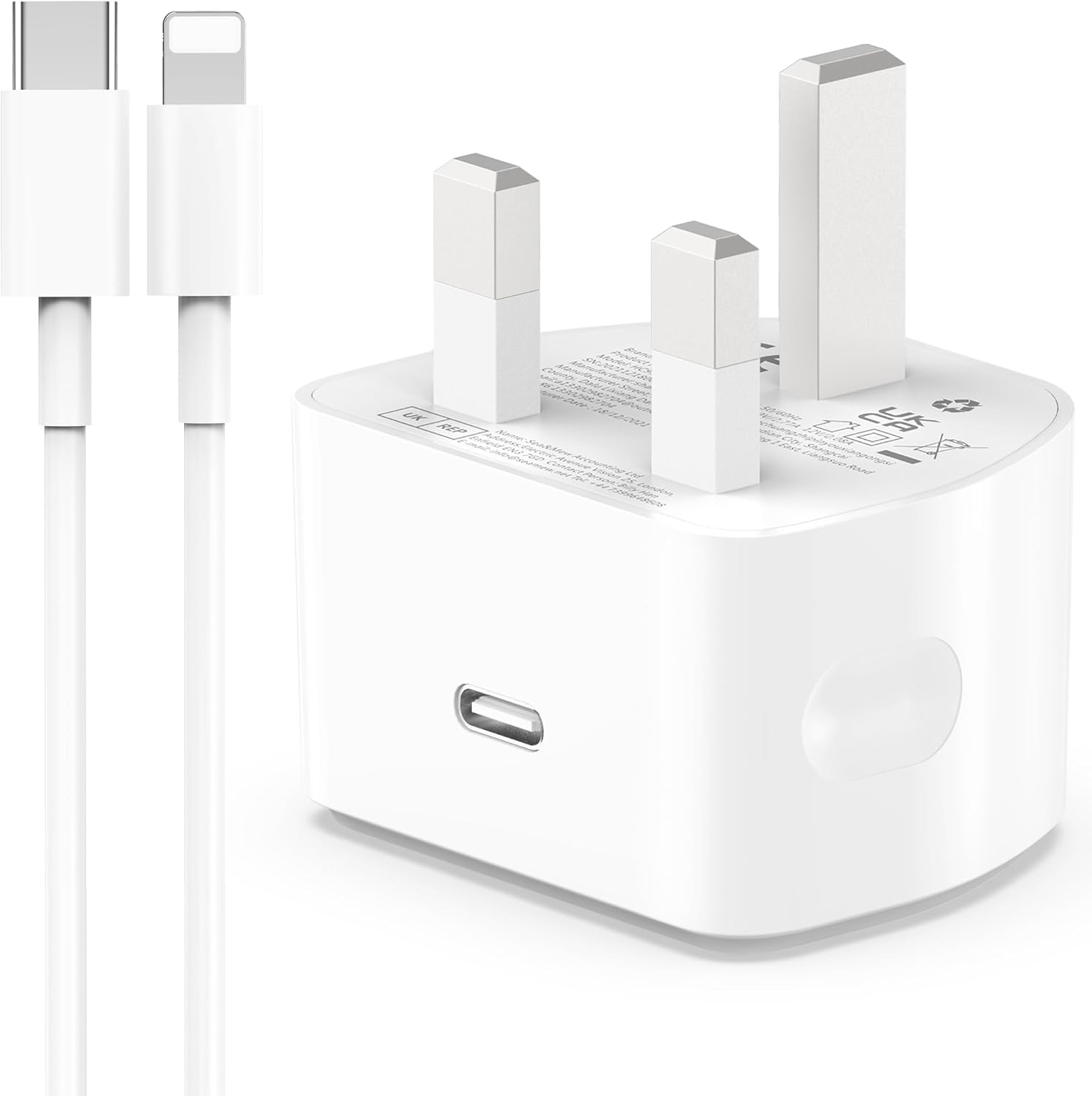 AICCOLO 20W USB C Fast Charger With 2M Cable for iPhone 14/14 Plus/14 Pro/14 Pro...