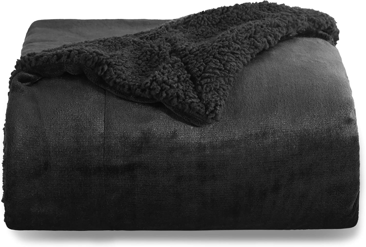 Bedsure Sherpa Fleece Throw Blanket - Thick and Warm, Fluffy Microfiber Solid &...