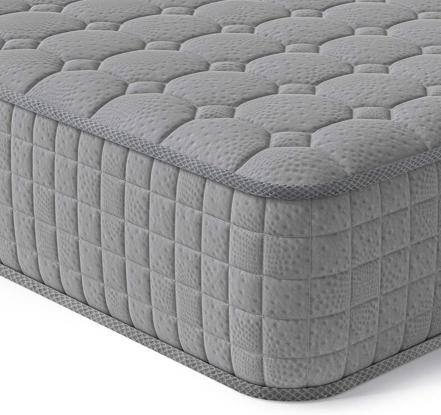 Vesgantti 4FT6 Double Mattress, 10 Inch Hybrid Mattress with Breathable Memory M...