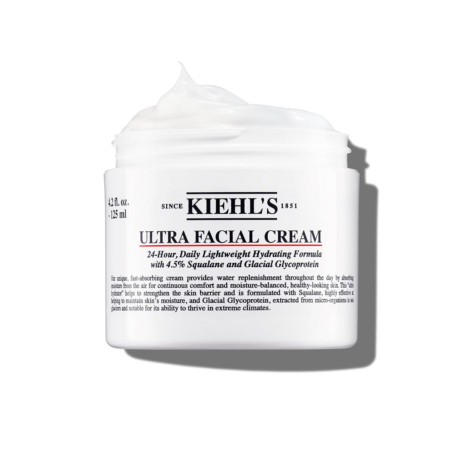 Kiehl's Ultra Facial Cream, with 4.5% Squalane to Strengthen Skin's Moisture Bar...