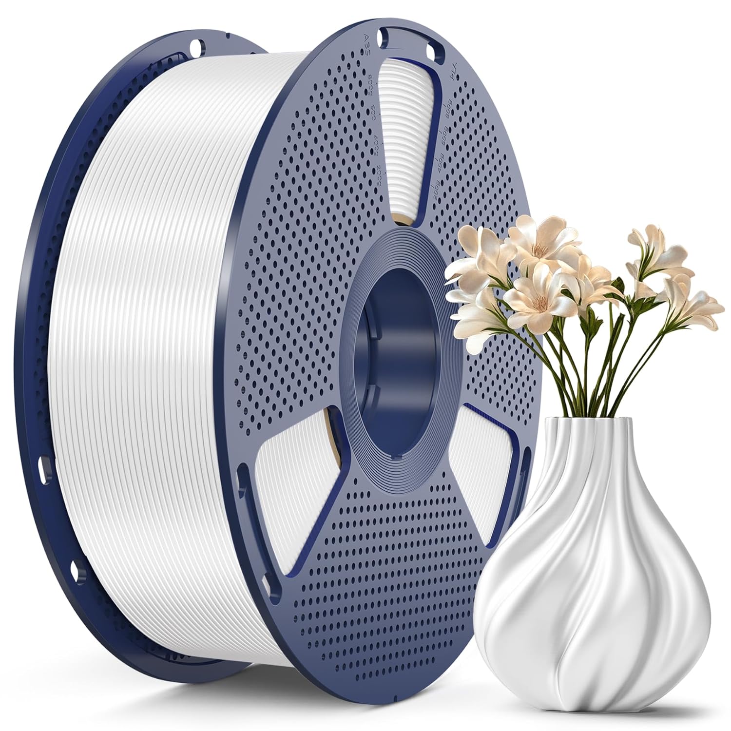 SUNLU Silk PLA+ Filament, Shiny Metallic Silk 3D Filament 1.75mm, High Strength...