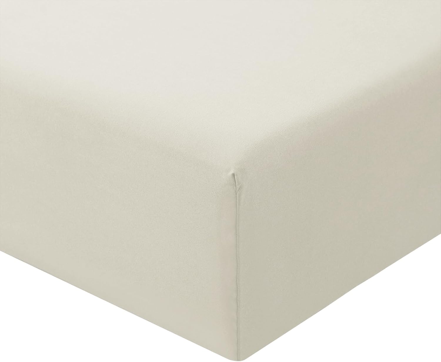 RUIKASI Double Fitted Sheet, High-Quality Linen Bottom Sheet for Double Size Bed...