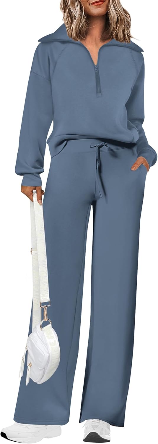 Stylish PRETTYGARDEN Women's 2 Piece Outfits, Comfortable Casual Tracksuit Sets,...