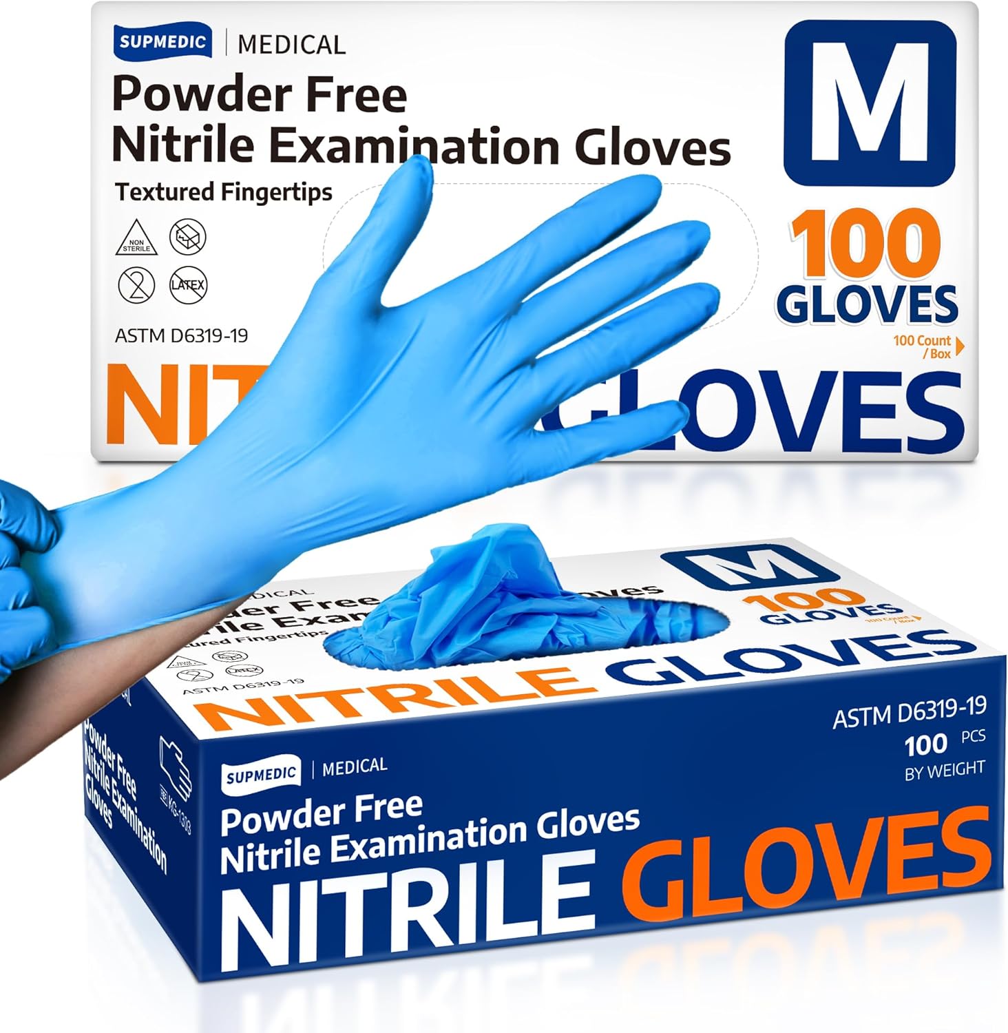 Medical Soft Max™ Nitrile Exam Gloves, 100 Count L...