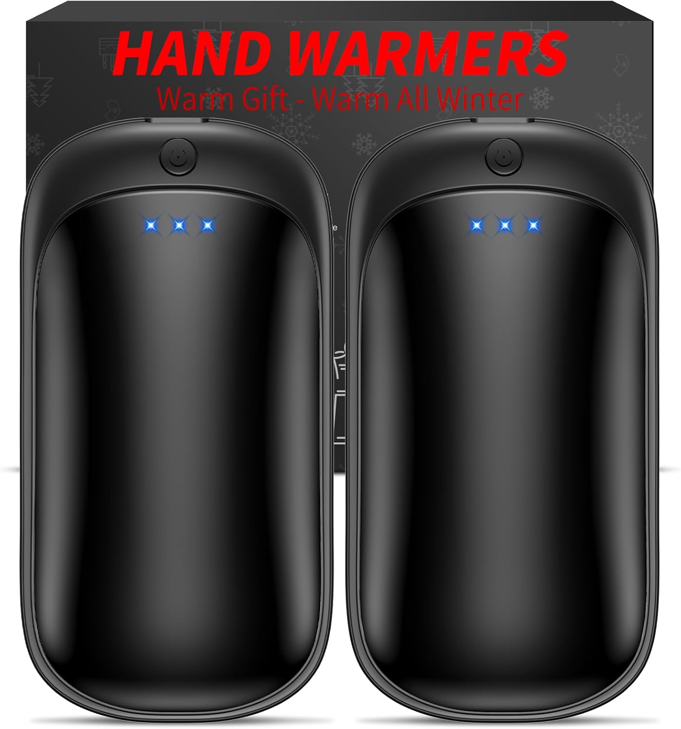 2 Pack Hand Warmers Rechargeable, Portable Electric Hand Warmers Reusable, USB 2...