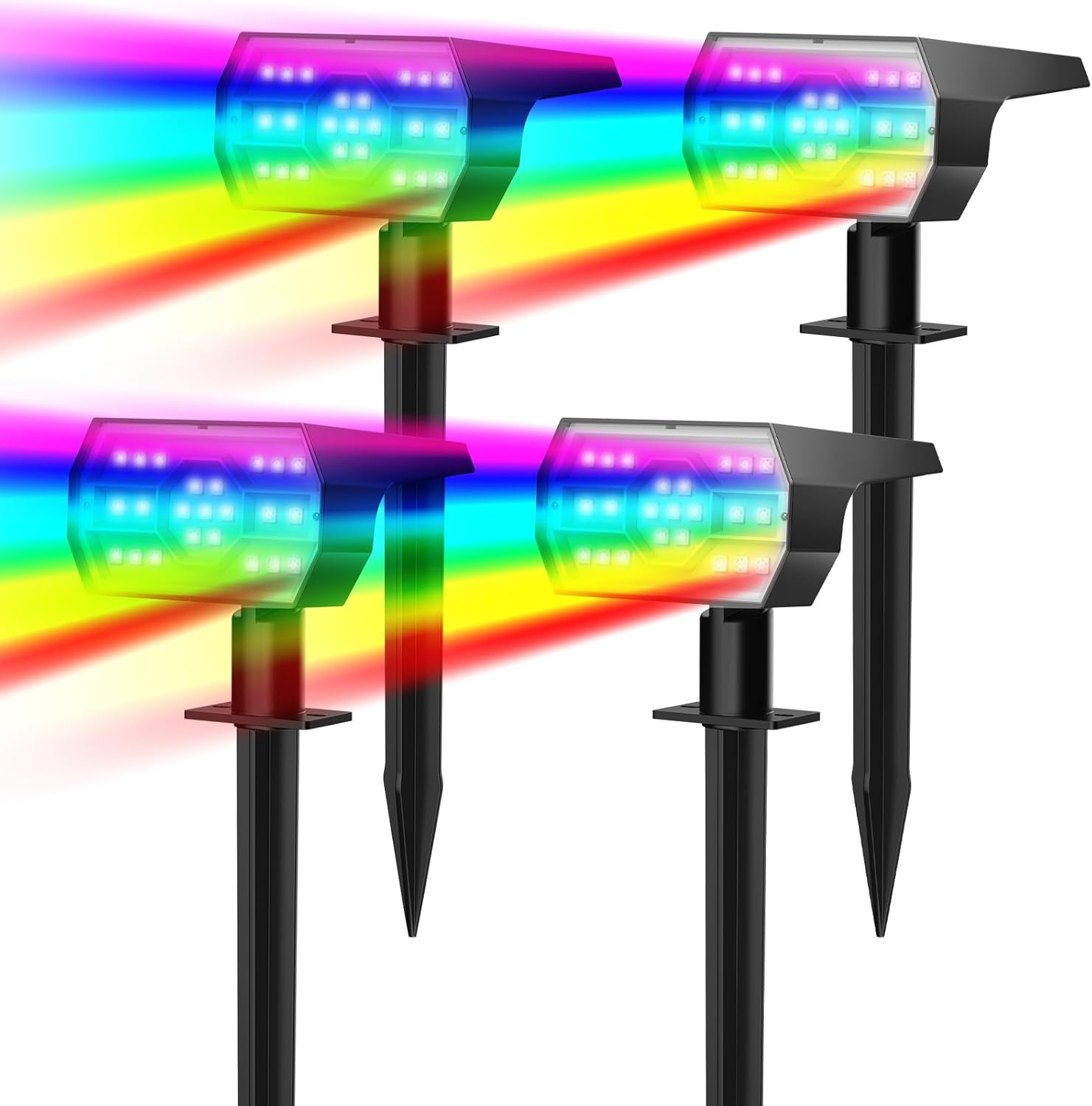 NYMPHY Solar Color Changing Lights, Premium Solar Lights with 7 Lighting Modes,...