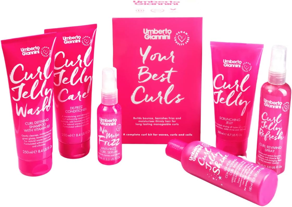 Umberto Giannini Curl Set, Special Hair Care Gift, Innovative Vegan Hair Styling...