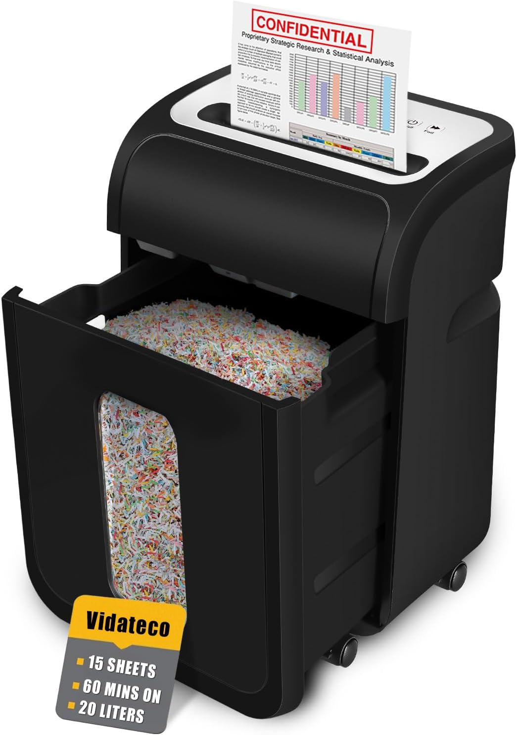 Top-Quality Cross-Cut Paper Shredder, Reliable Shredder for Home Office, Heavy D...