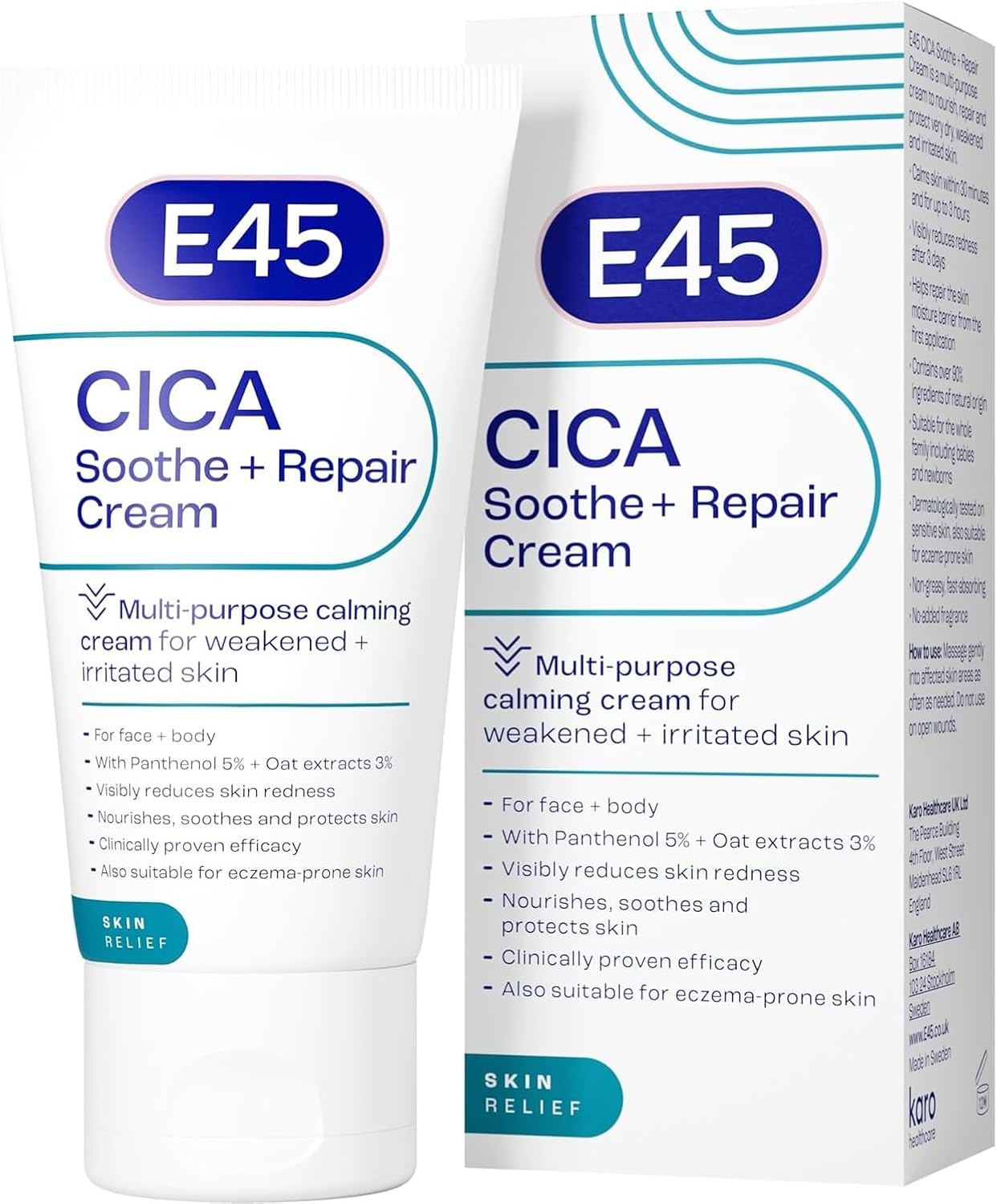 E45 Cica Soothe & Repair Cream - Protects and Rest...