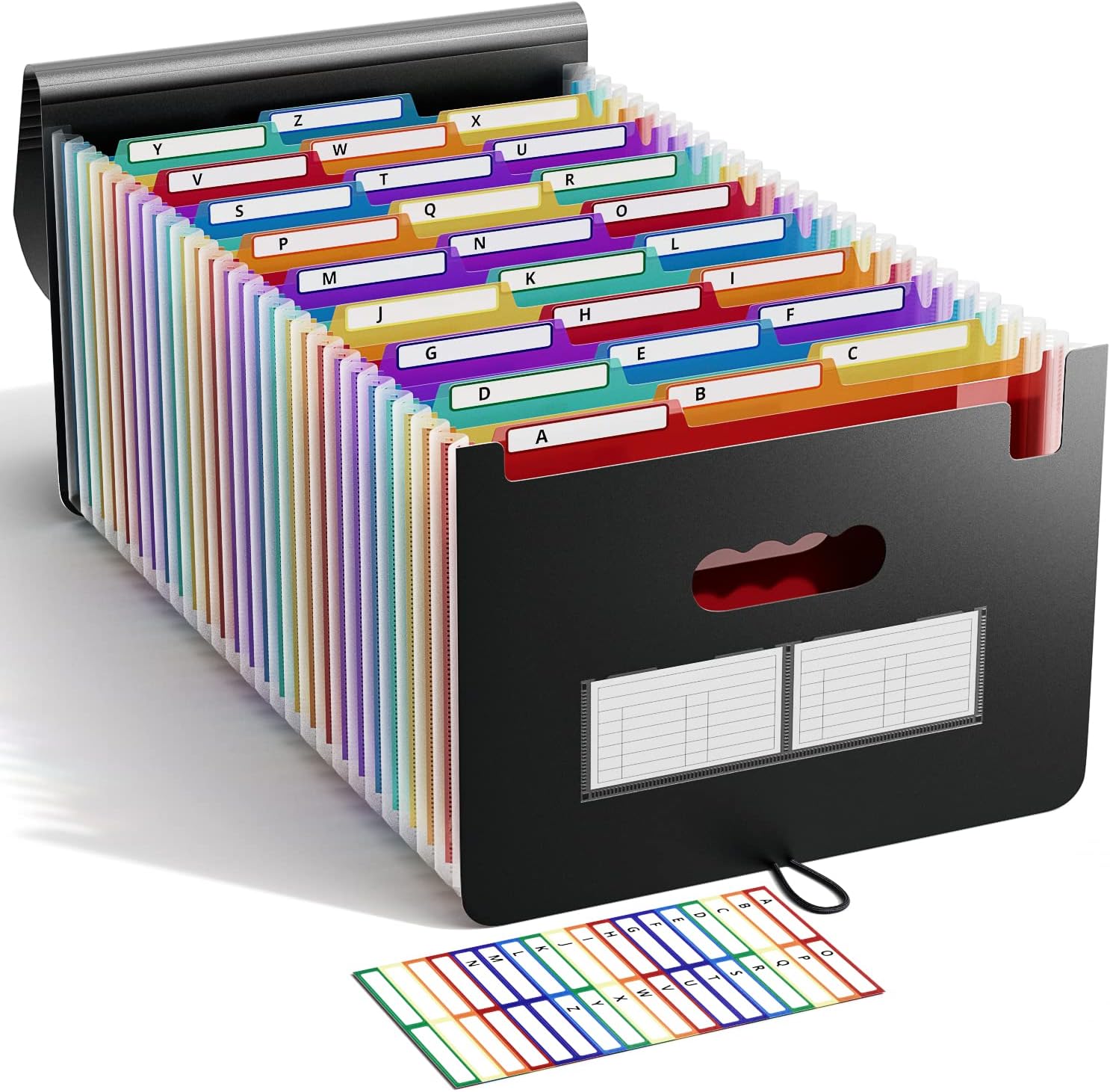 ABC life Expanding File Folder 26 Pockets/Plastic Accordion File Organiser A4 Si...