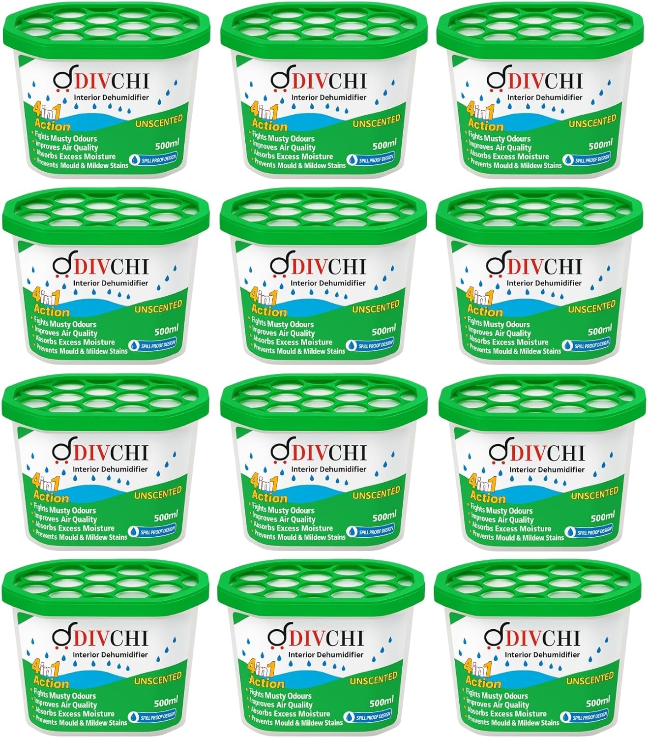 DIVCHI Disposable Dehumidifier, Special Moisture Absorber for Home, Innovative D...