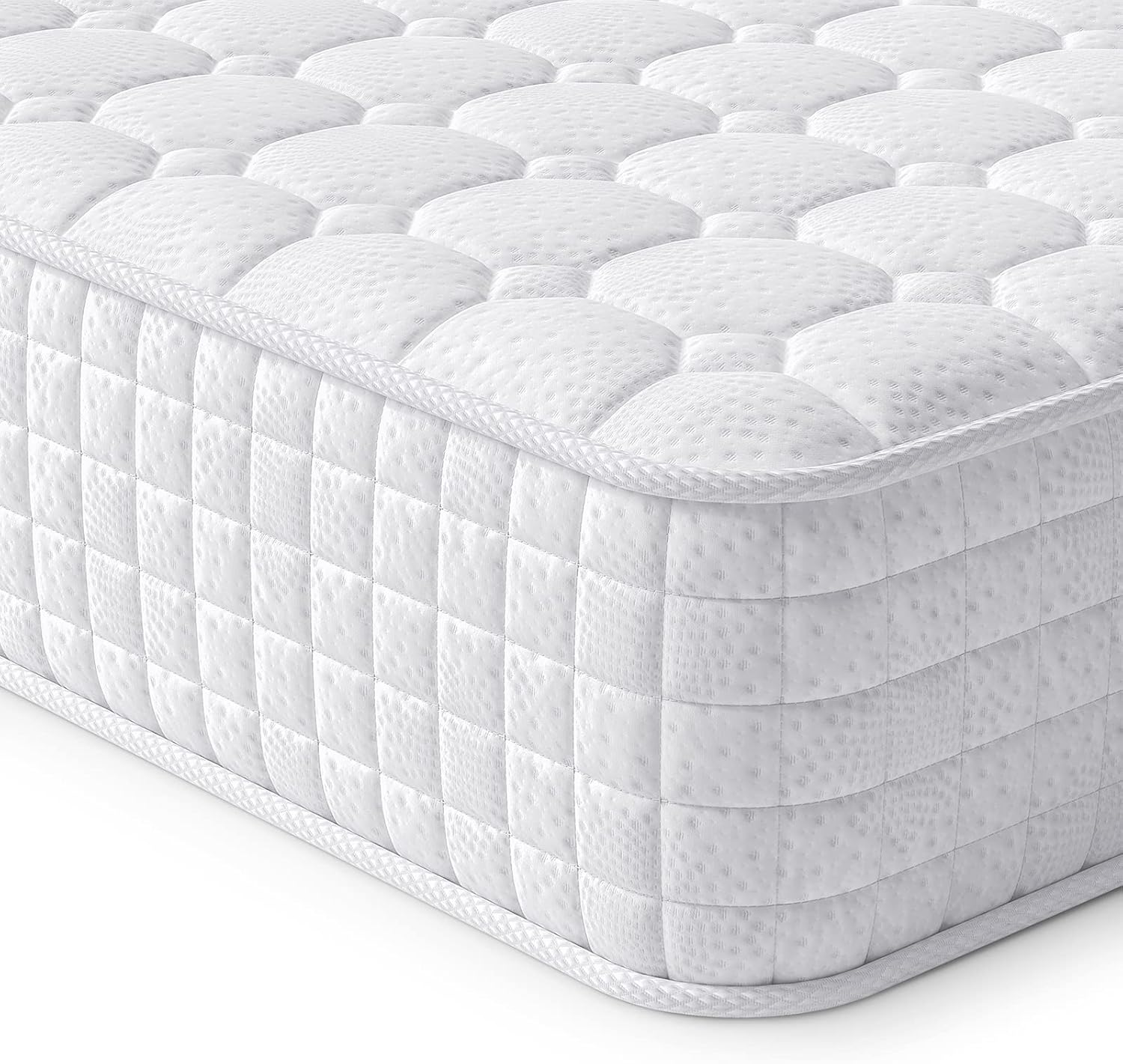 Vesgantti European Small Single Mattress 80x200cm - 10 Inch Hybrid Mattress with...