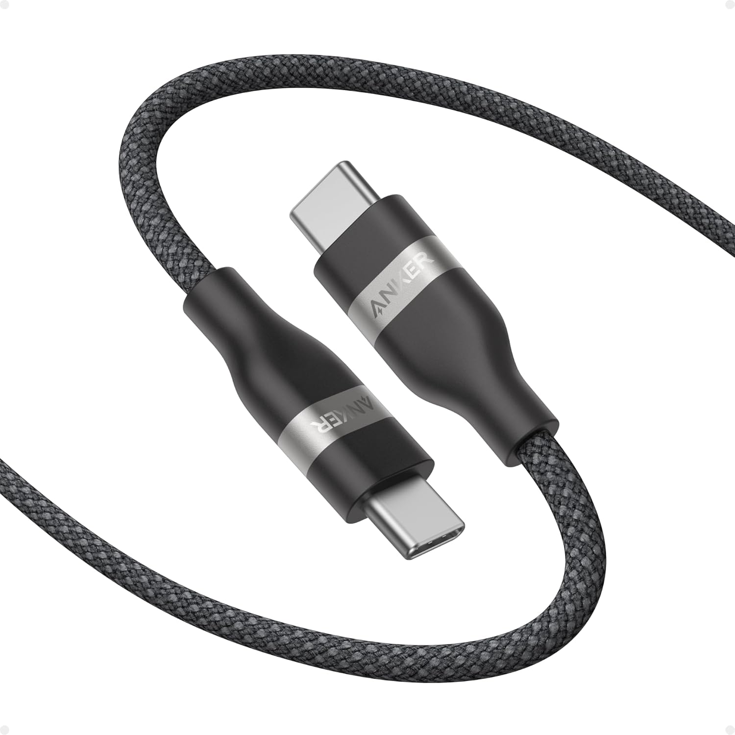Anker Nano USB C Cable, 240W 6 ft Flexible Multi-Color Braided Cord, Fast Chargi...