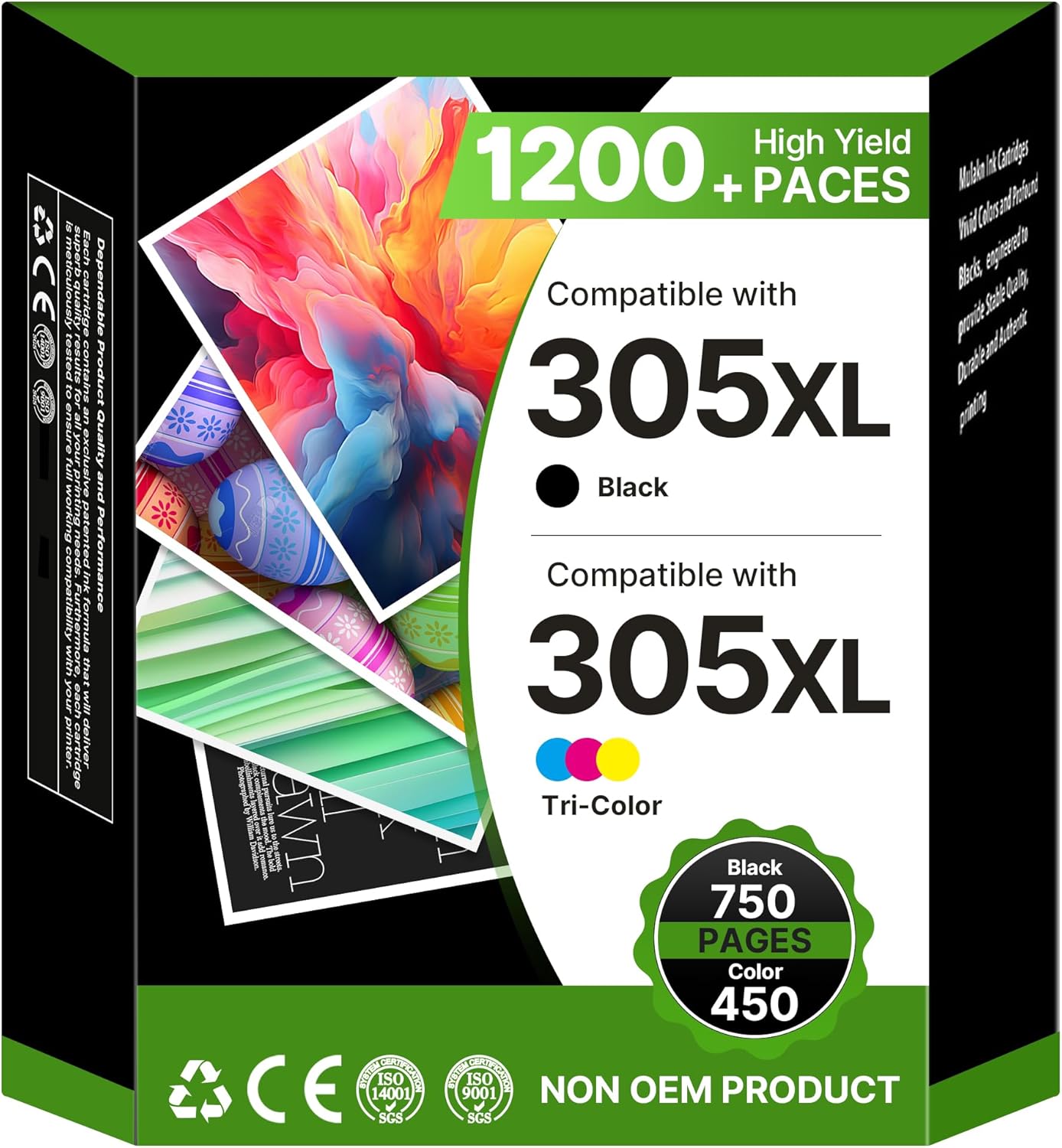 High-Quality 305XL Ink Cartridges, Special Printer Ink Cartridge Replacement for...