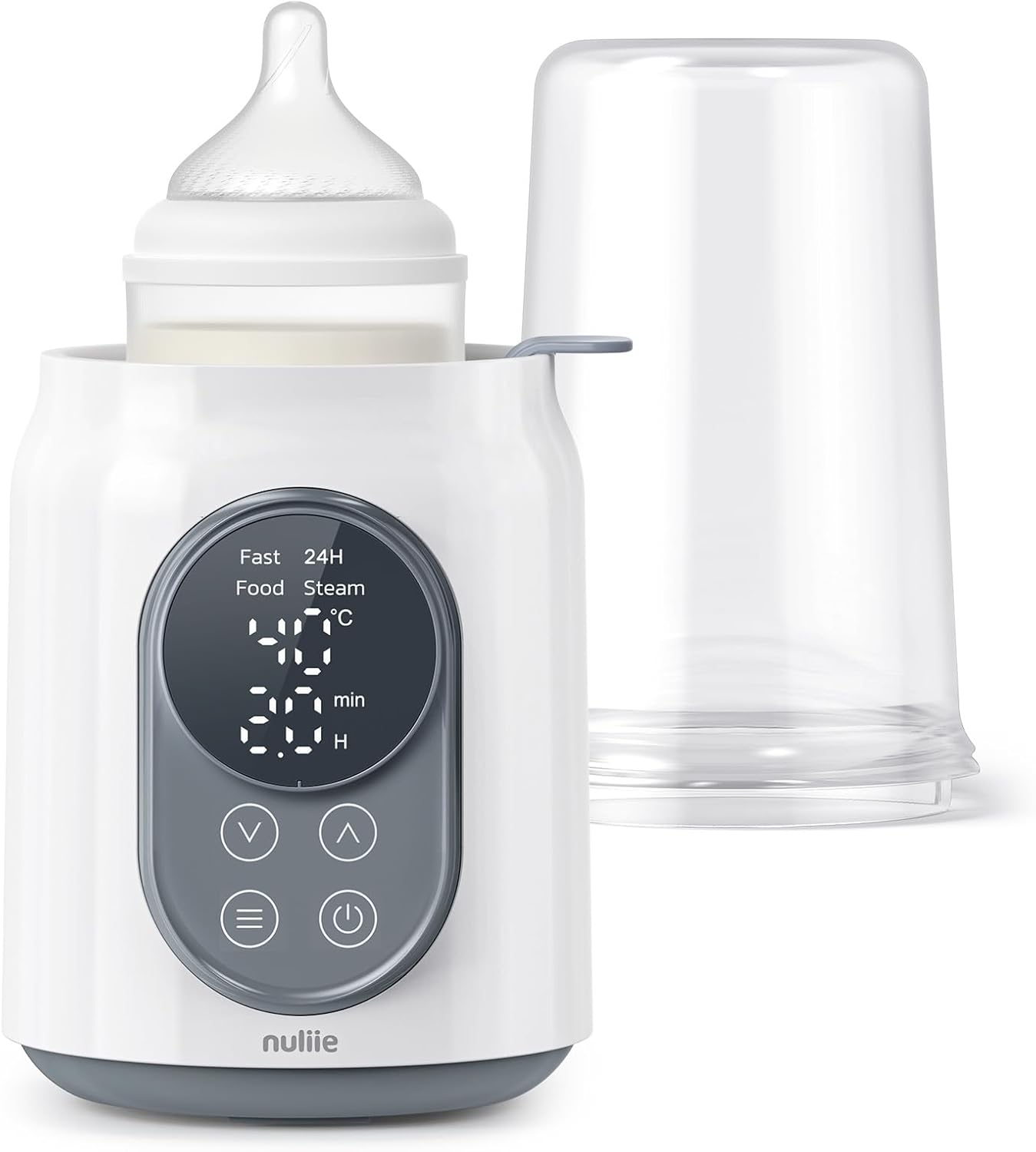 Nuliie Baby Bottle Warmer 10-in-1 with Digital LCD, Timer, Smart Temperature Con...