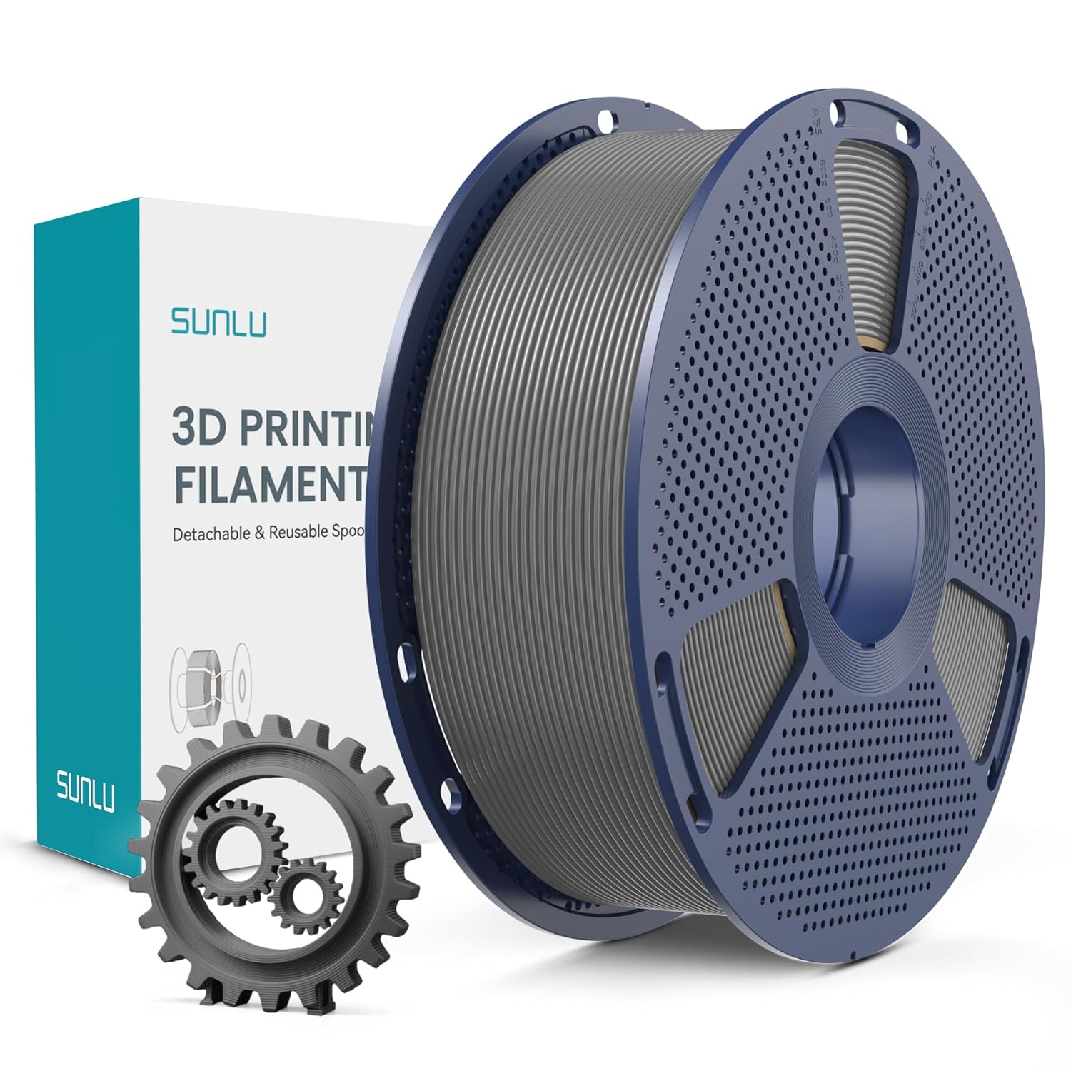 SUNLU PLA+ Filament 1.75mm, Enhanced Durability and High Strength, PLA Plus 3D P...