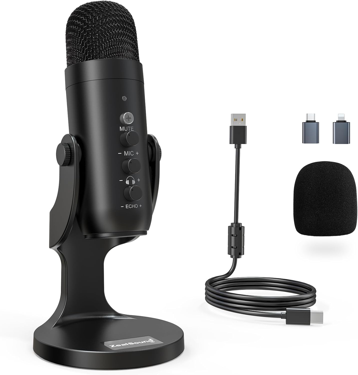 zealsound USB Microphone, PC Phone Podcast Mic, Condenser Gaming microphones for...