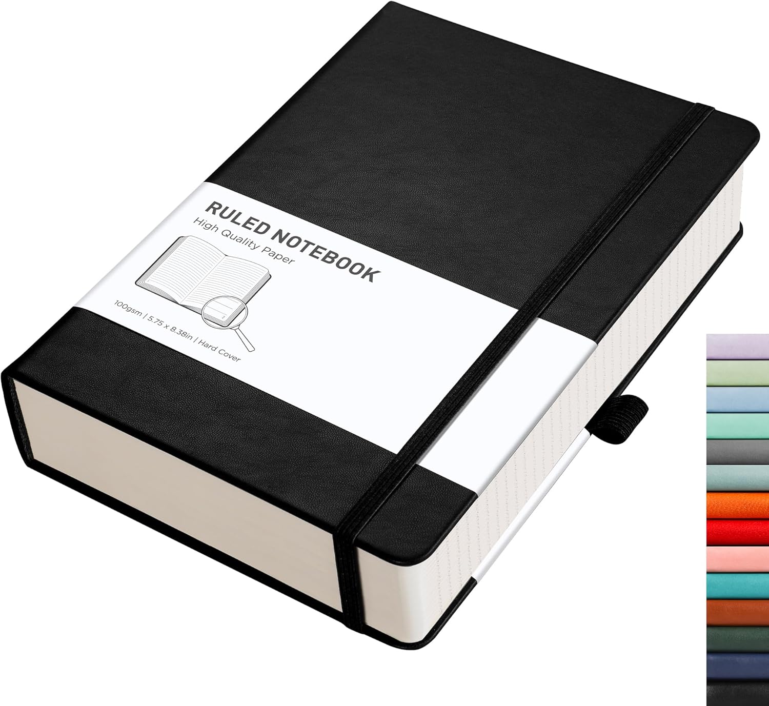 Premium RETTACY Lined Journal Notebook, High-Quality Hardcover Notepad with 320...