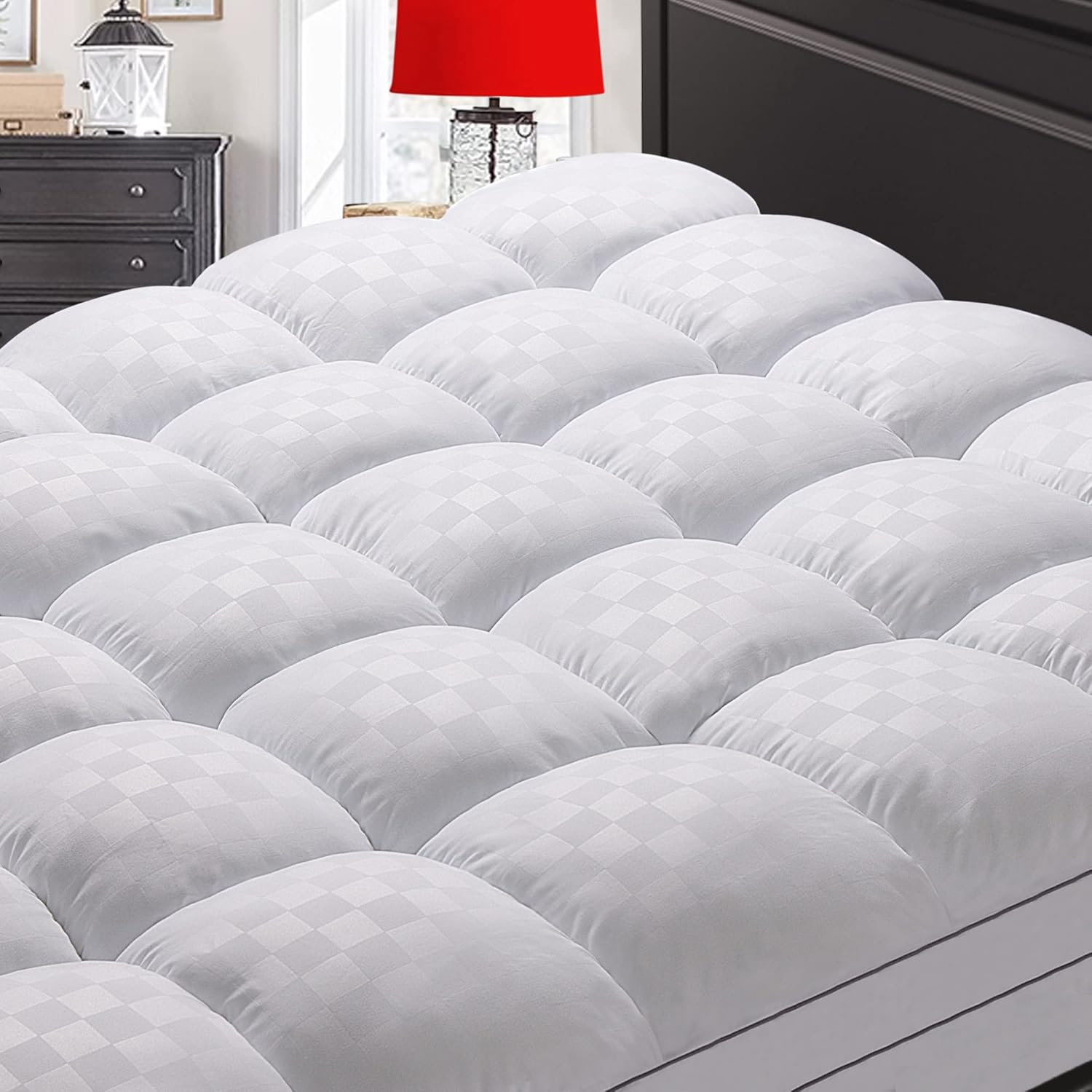Mattress Topper Queen,Extra Thick Mattress Pad Cover for Back Pain,Cooling Mattr...