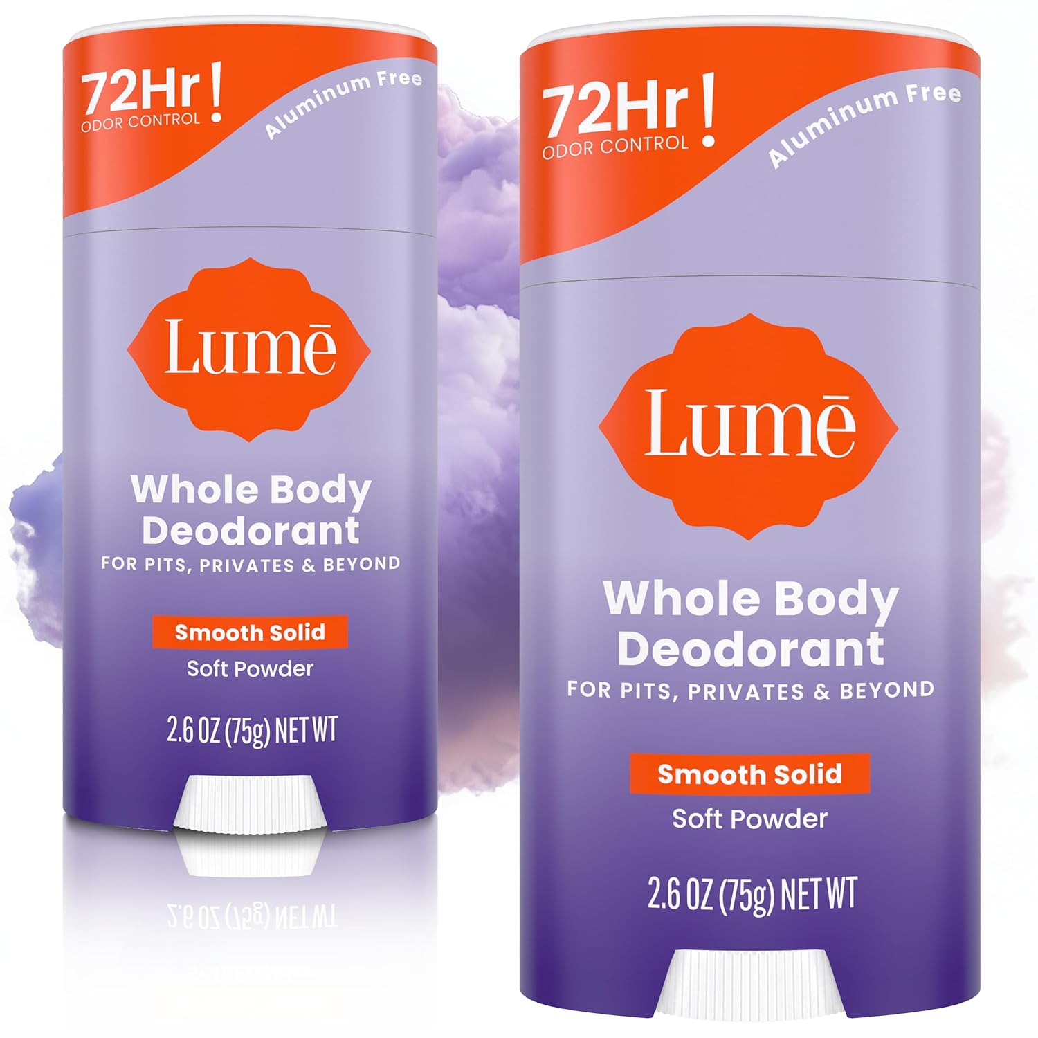 Lume Whole Body Deodorant - Smooth Solid Stick - 72 Hour Odor Control - Aluminum...
