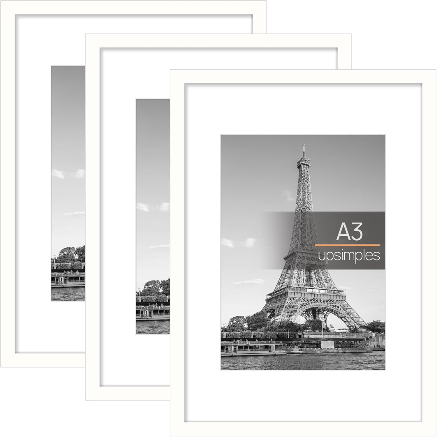 Upsimples A3 Picture Frame, Special Photo Frame Pack, Affordable Wall Hanging Pi...