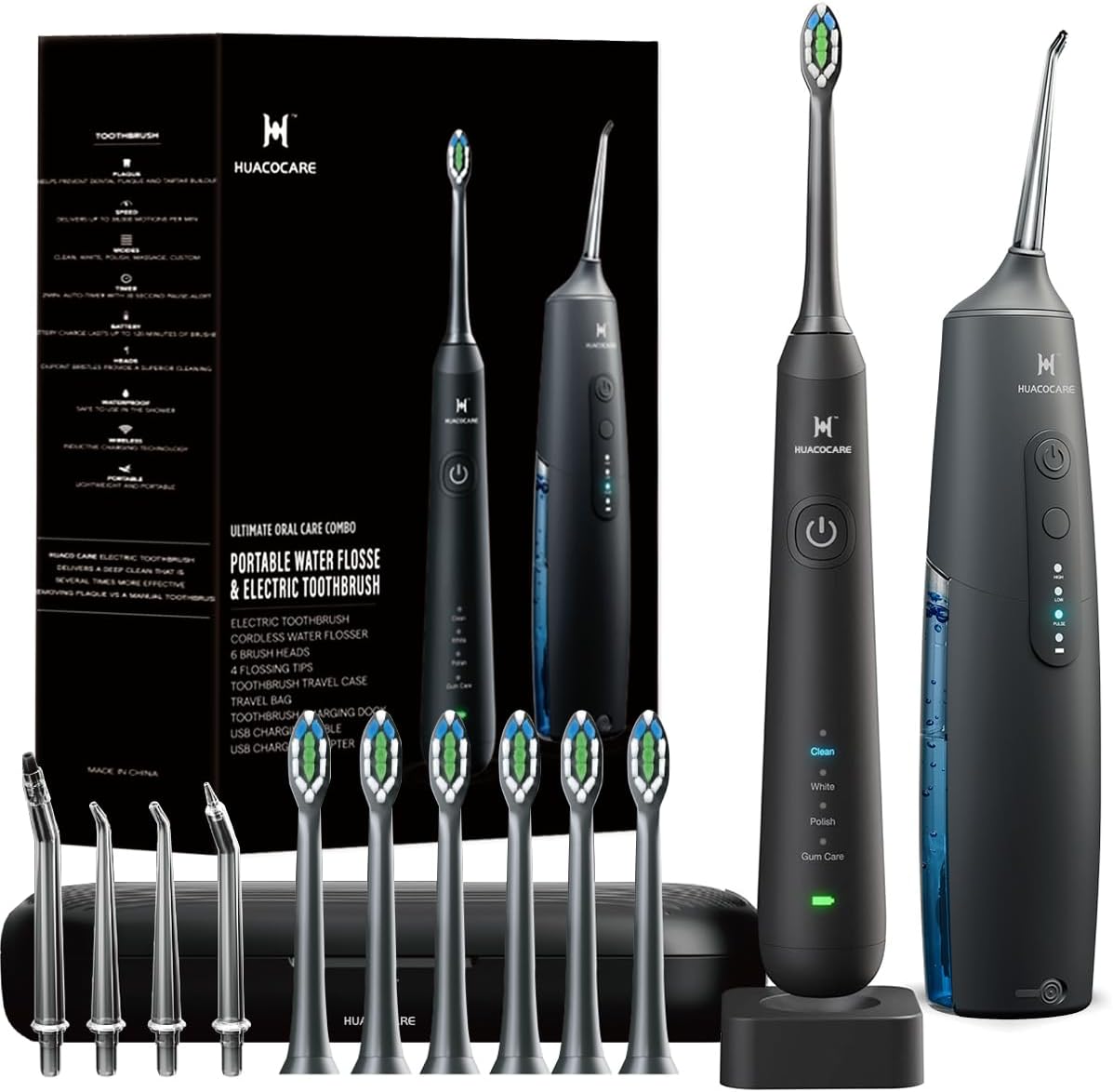 Premium 2-1 Oral Clean Kit, Innovative Water Dental Flosser, High-Quality Oral H...