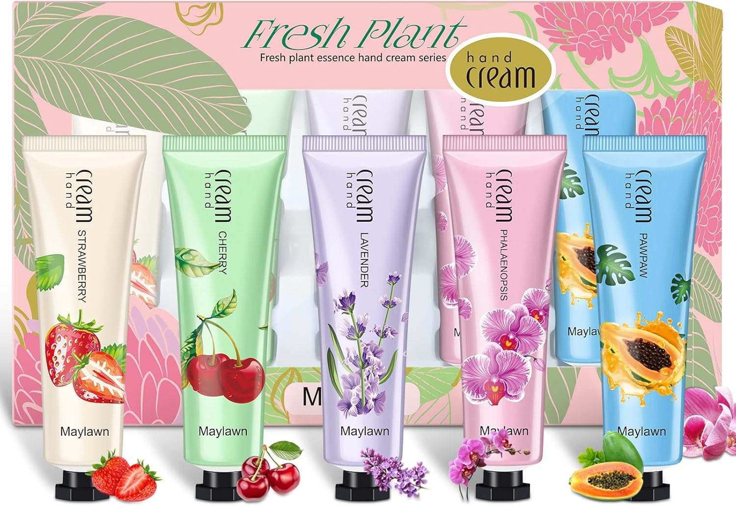 Maylawn Hand Cream, 5 x 30ml, Hand Cream Gift Sets, Pack of 5, Vegan Friendly an...