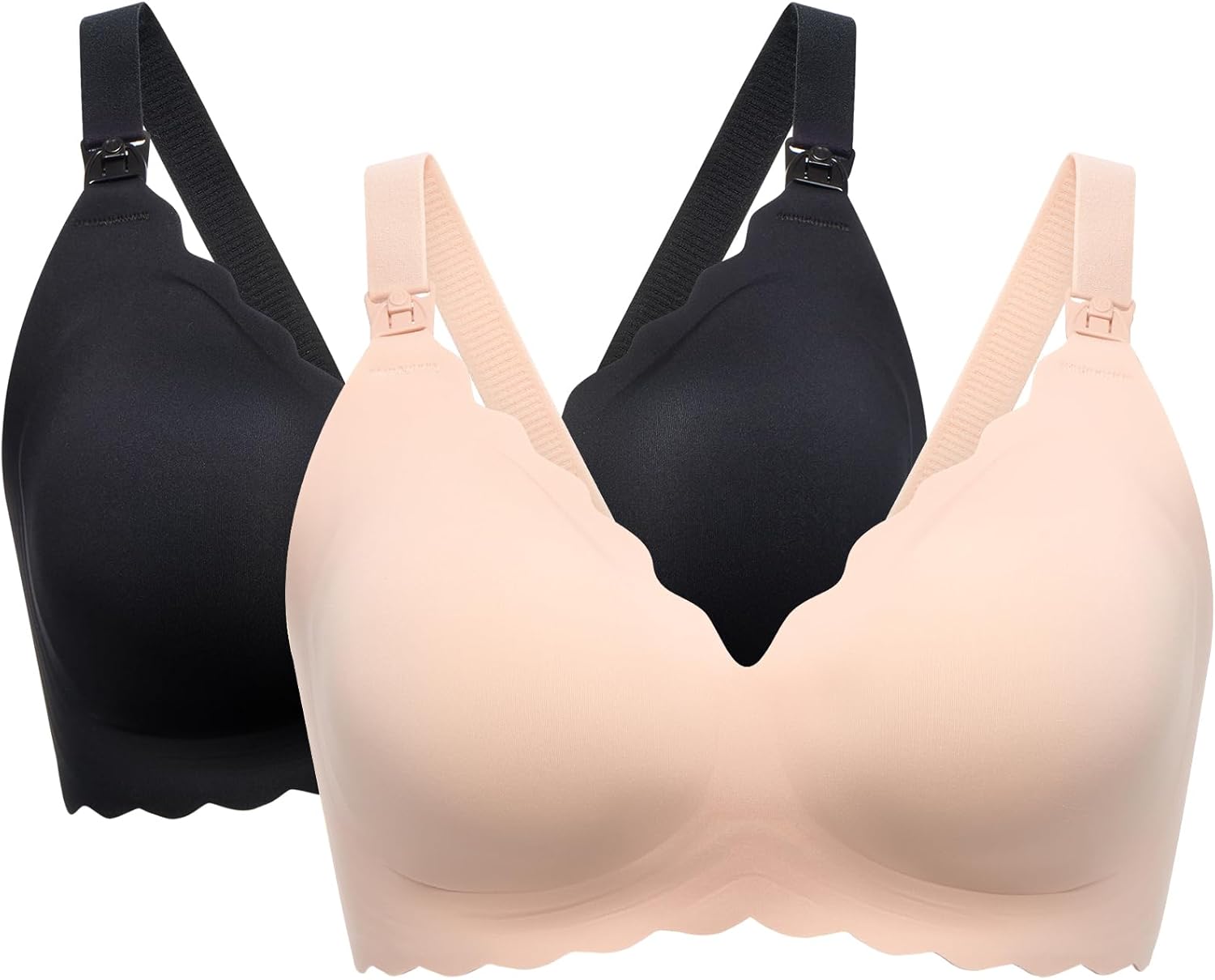 Momcozy Nursing Bras for Breastfeeding, Seamless Pregnancy Maternity Bra Wireles...