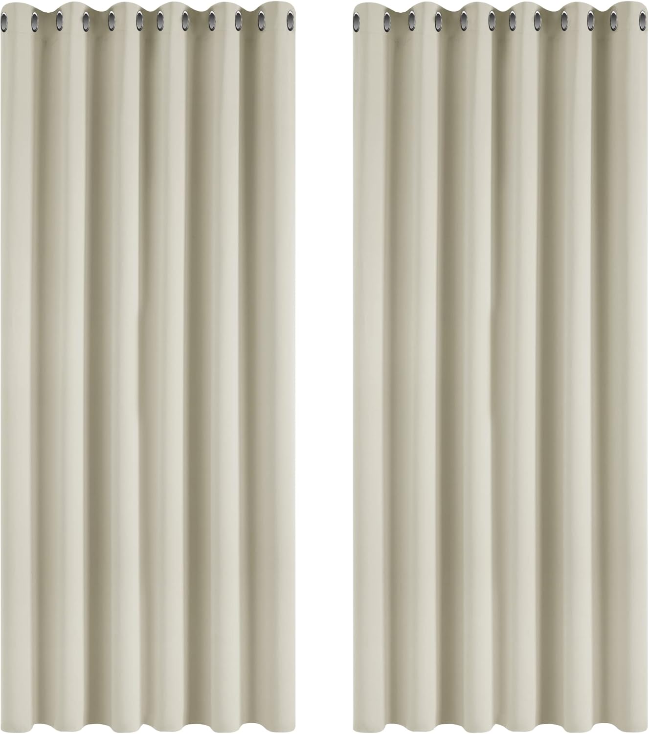 Deconovo Super Soft Thermal Insulated Eyelet Room Darkening Curtains Bedroom 90...
