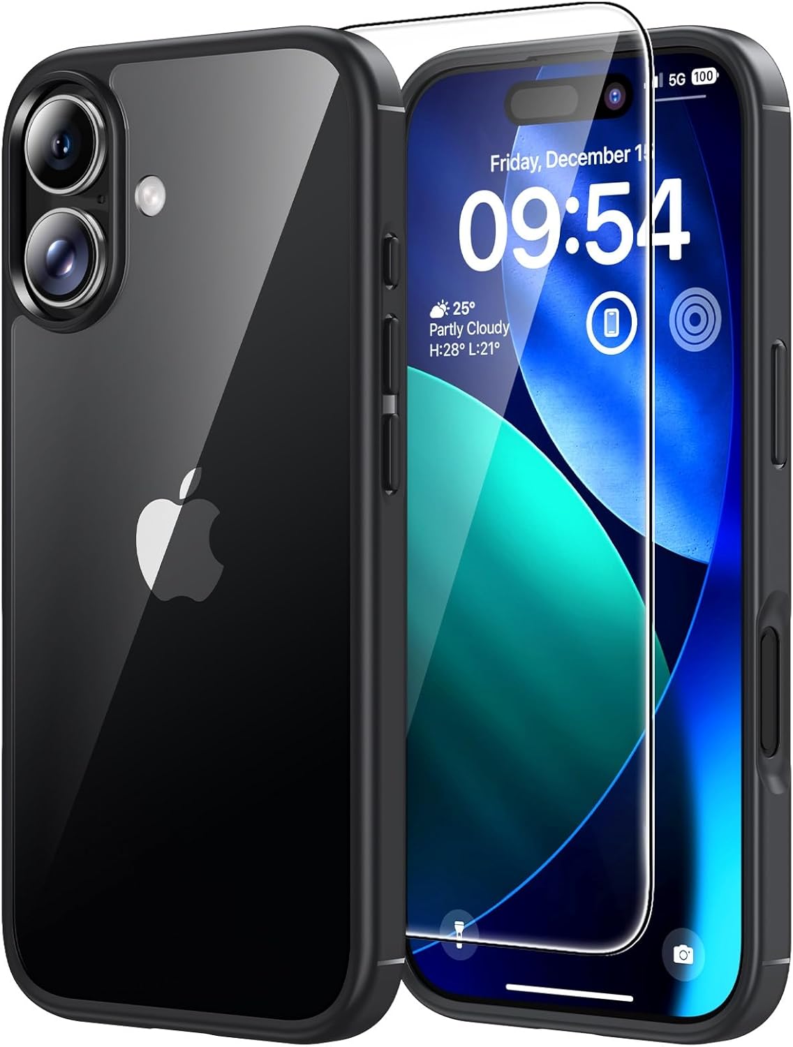 Premium TAURI iPhone 17 Case, Special Not-Yellowing Phone Case with HD Screen Pr...