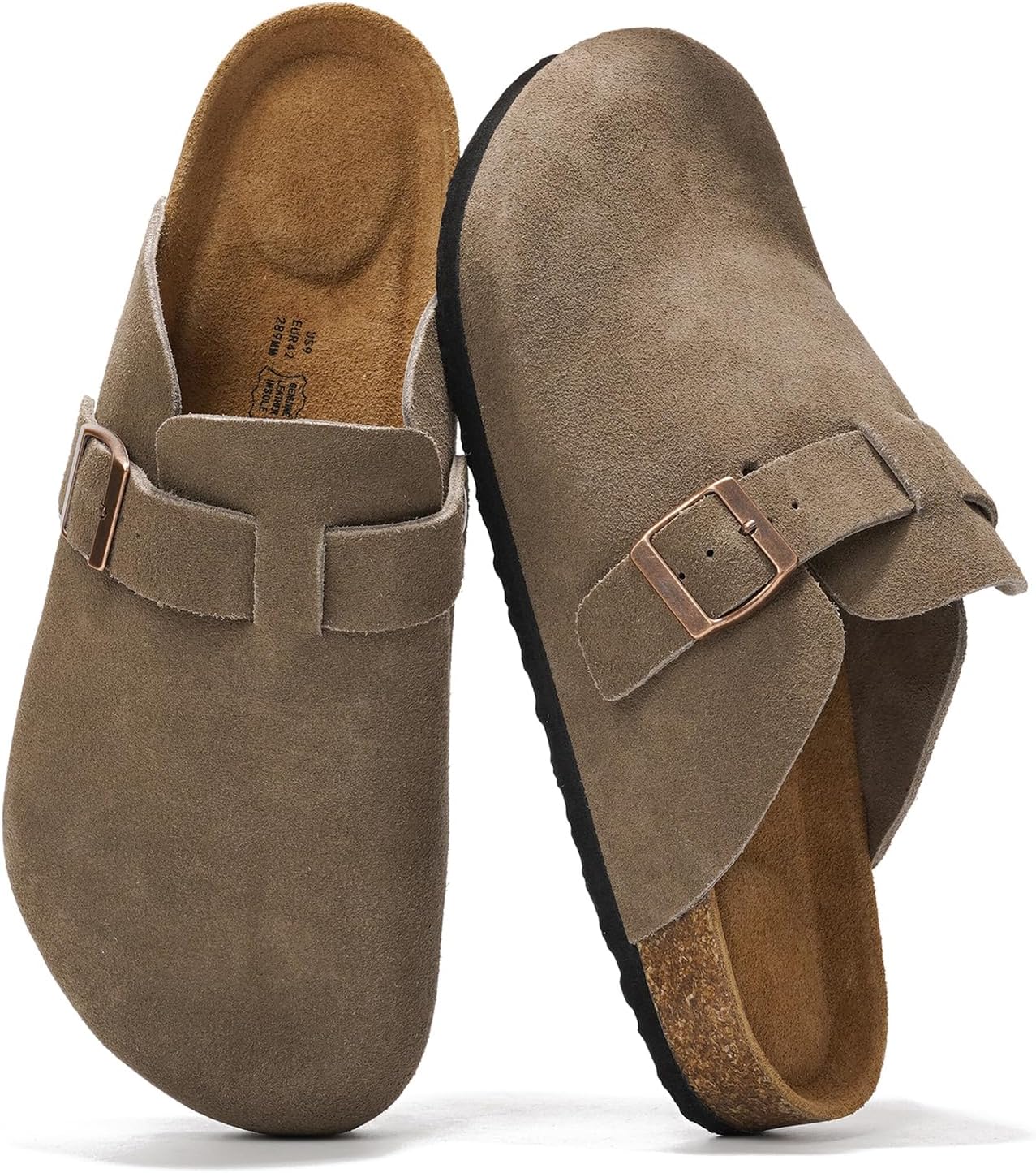Top-Quality Project Cloud Mens Clogs, Premium Full Grain Genuine Leather Footwea...