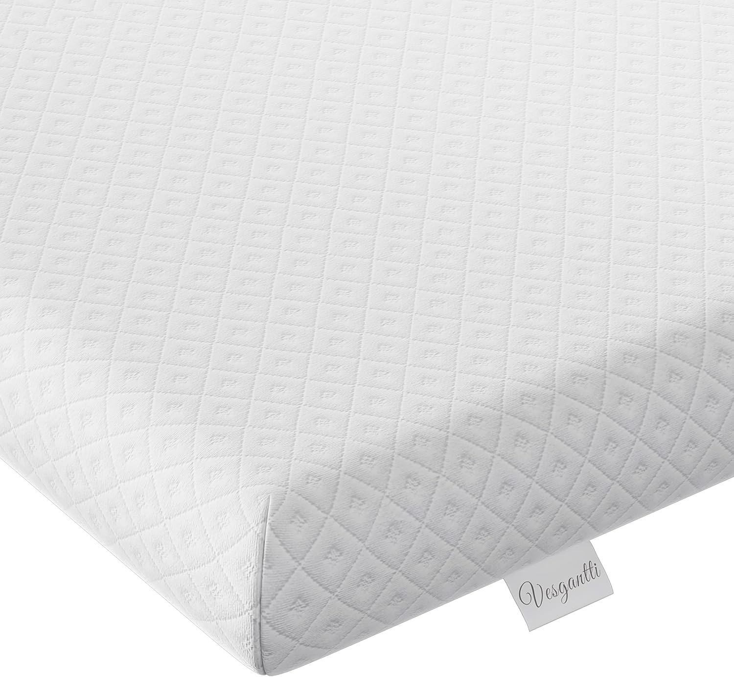 Vesgantti 4 Inch Memory Foam Mattress Topper Small Double, Gel & Bamboo Charcoal...