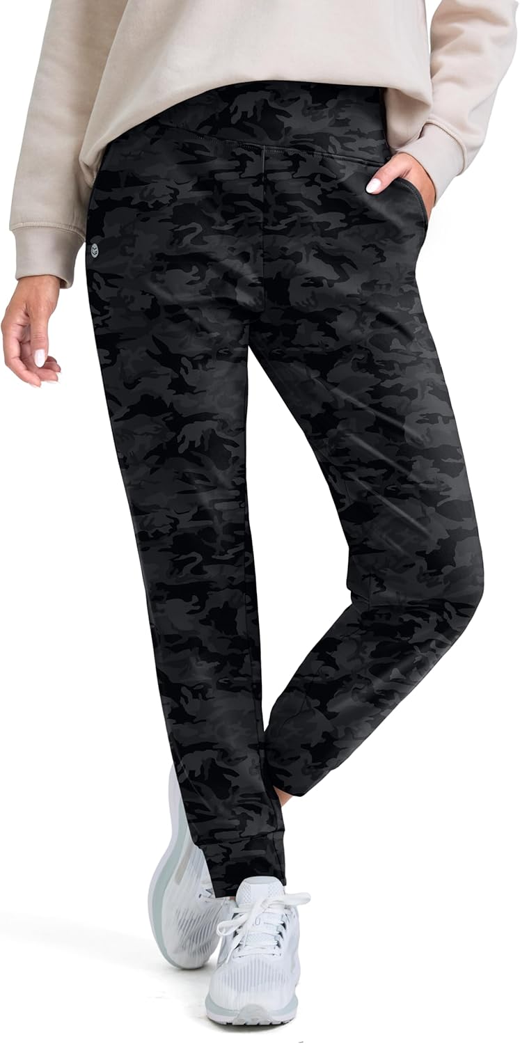 G Gradual Women's Fleece Lined Joggers, Special Water Resistant Thermal Hiking P...