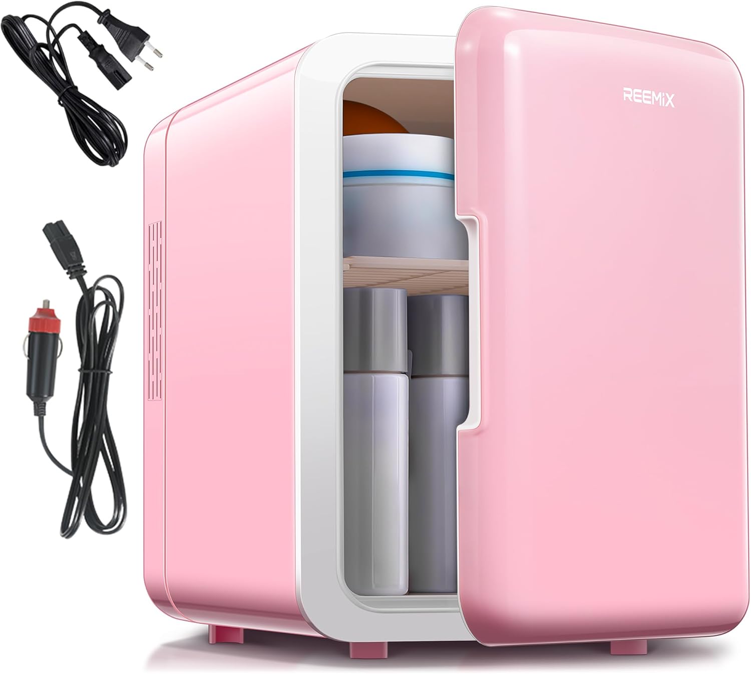 Mini Fridge 6 Litre, 10 Can Portable AC+DC Power Cooler & Warmer, Portable Small...