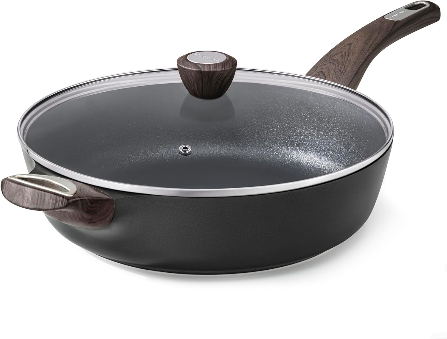 SENSARTE Nonstick Frying Pan Skillet with Lid, 12...