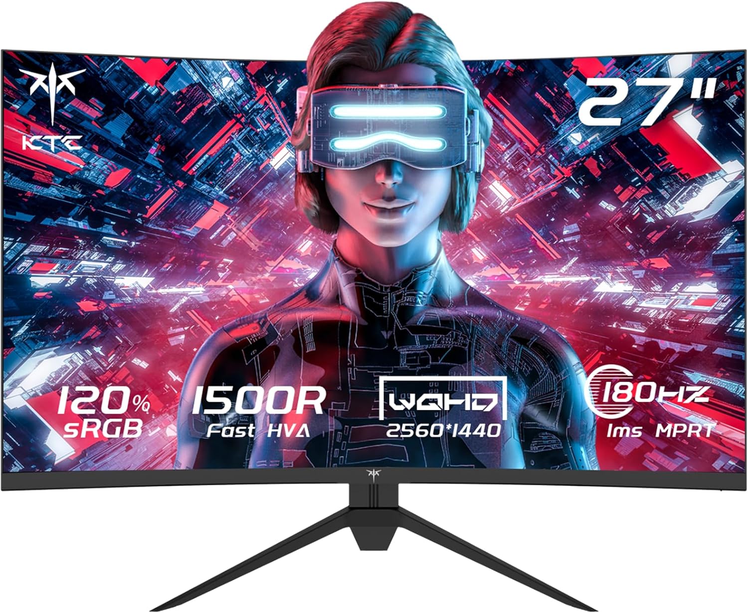 High-Performance KTC 27 Inch QHD Gaming Monitor, Special 2K@180Hz 1440P Monitor...