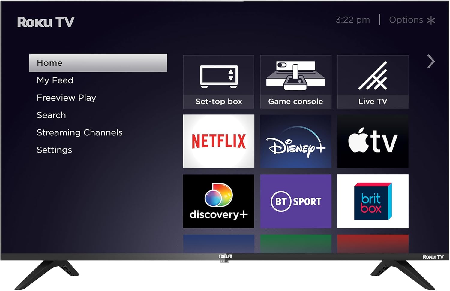 RCA Roku 43 Inch 4K Smart TV, Special Ultra HD TV with AppleTV, Innovative TV wi...