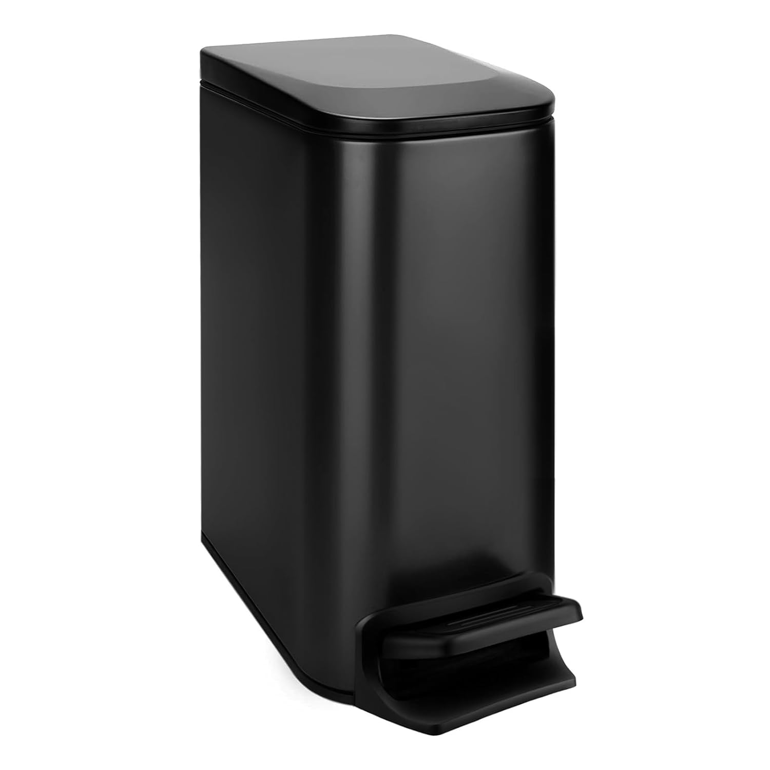 TIPGO Slim Bathroom Trash Can with Lid Soft Close, Step Pedal, 6 Liter / 1.6 Gal...